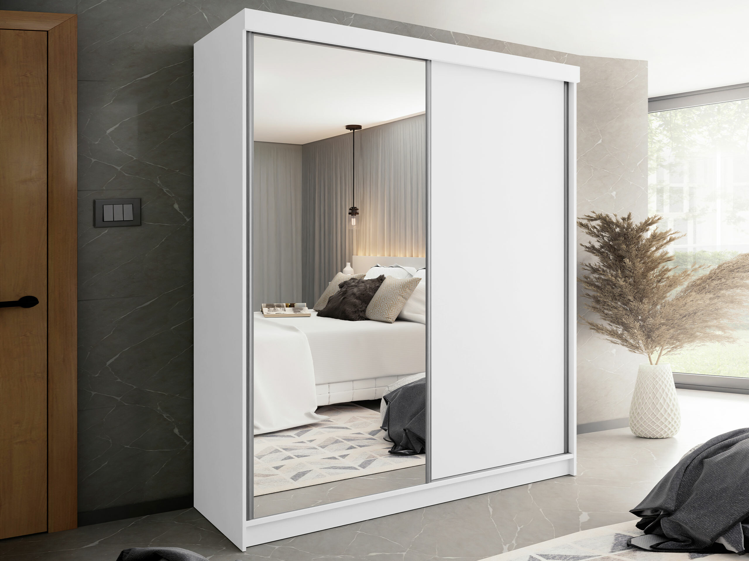 Wardrobe Dover 107 (White)