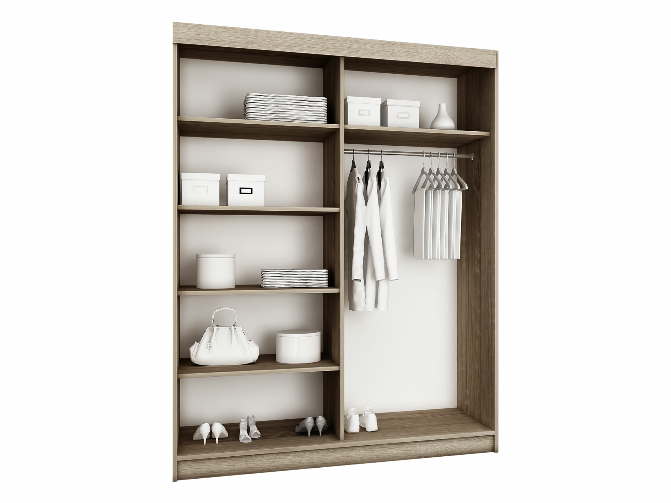 Wardrobe Dover 110 (Dark ash)