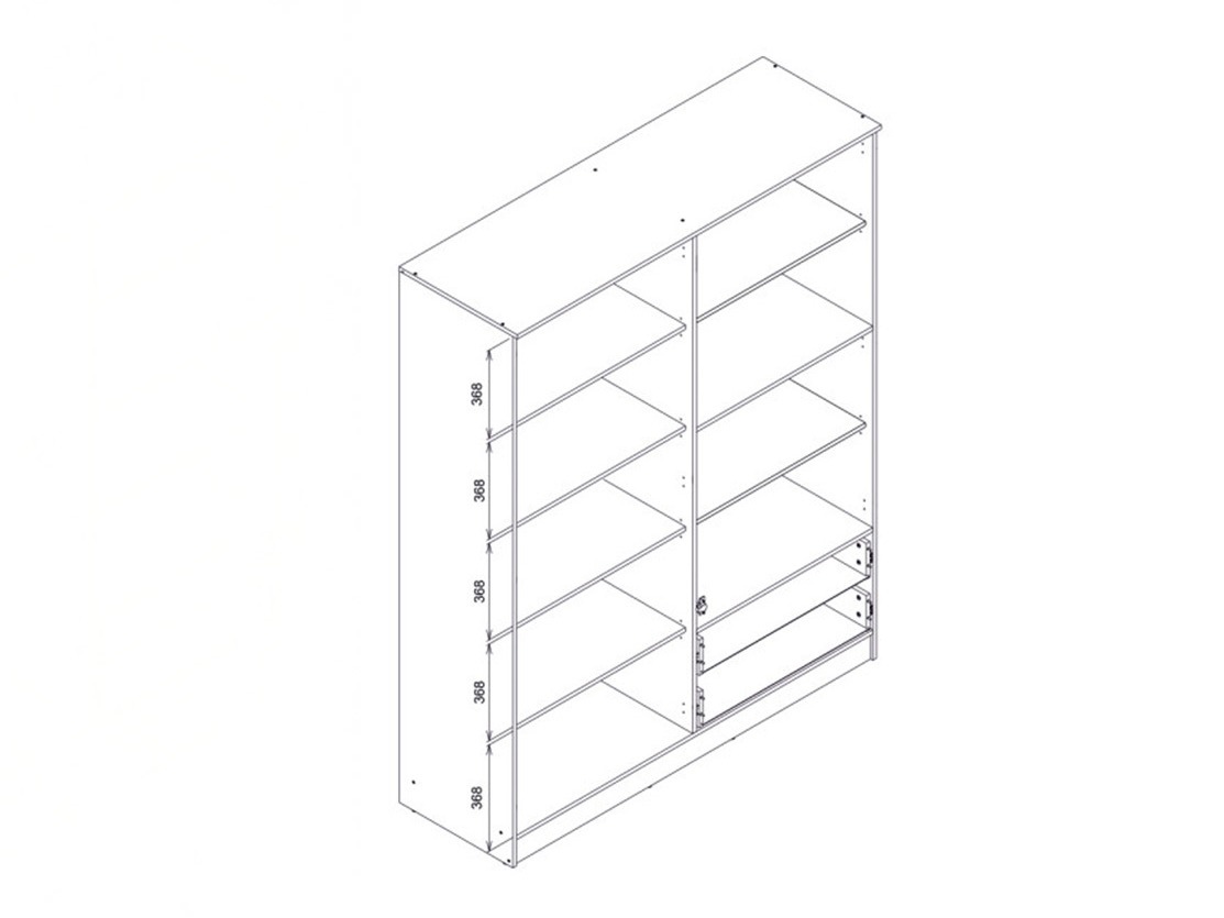 Wardrobe Orlando 223 (Light oak)
