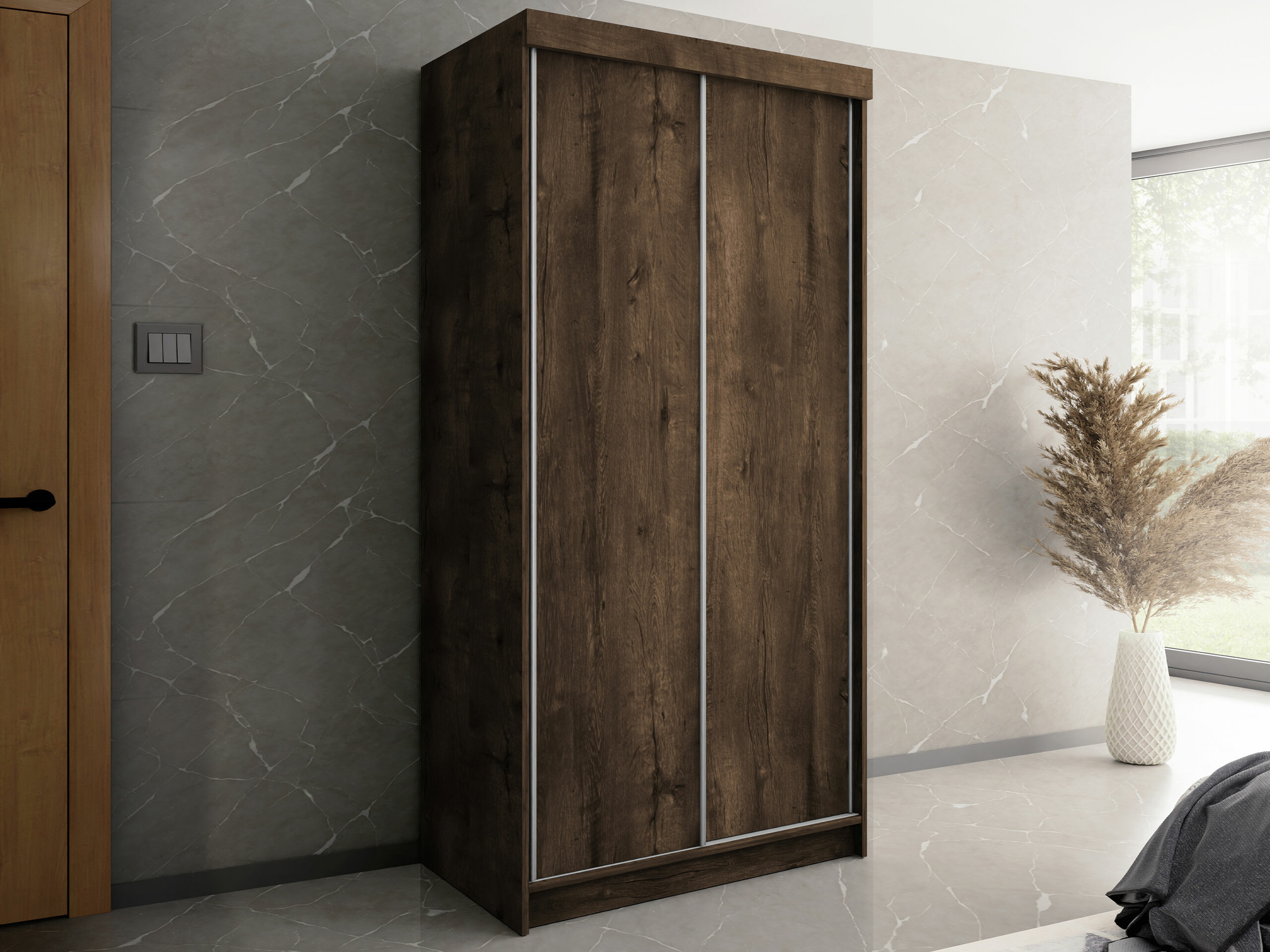 Wardrobe Dover 104 (Dark ash)