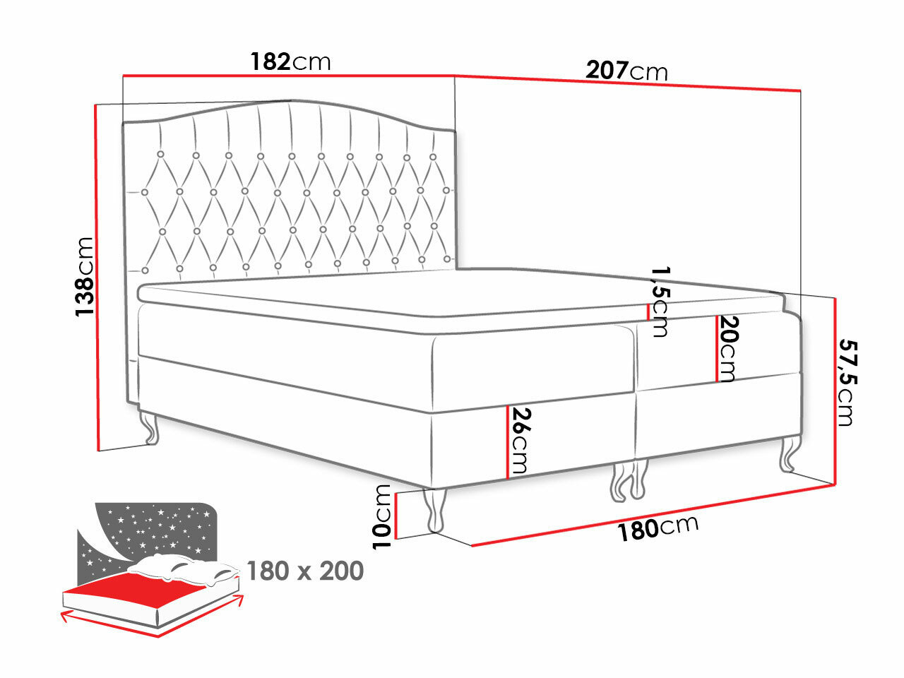 Continental bed Urbs (Paros 2)