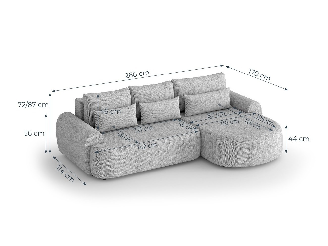 Corner sofa Margate 109 (Modesto 483)