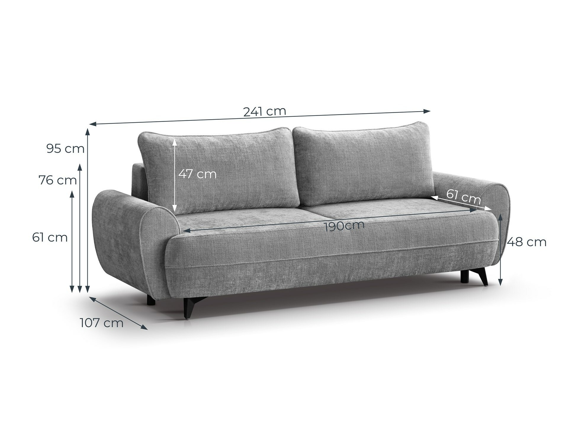 Sofa bed Margate 114 (Cremona 02)