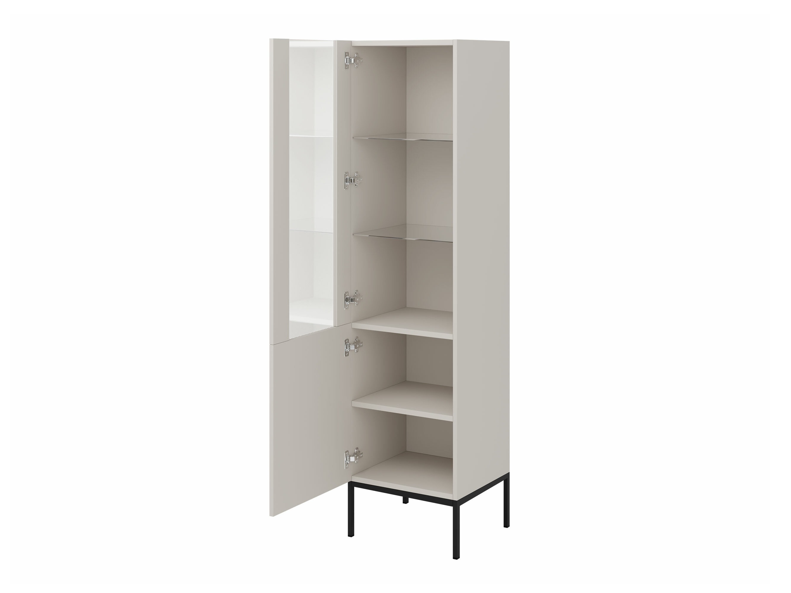 Bookcase Lunole 112 (Artisan oak + Black)