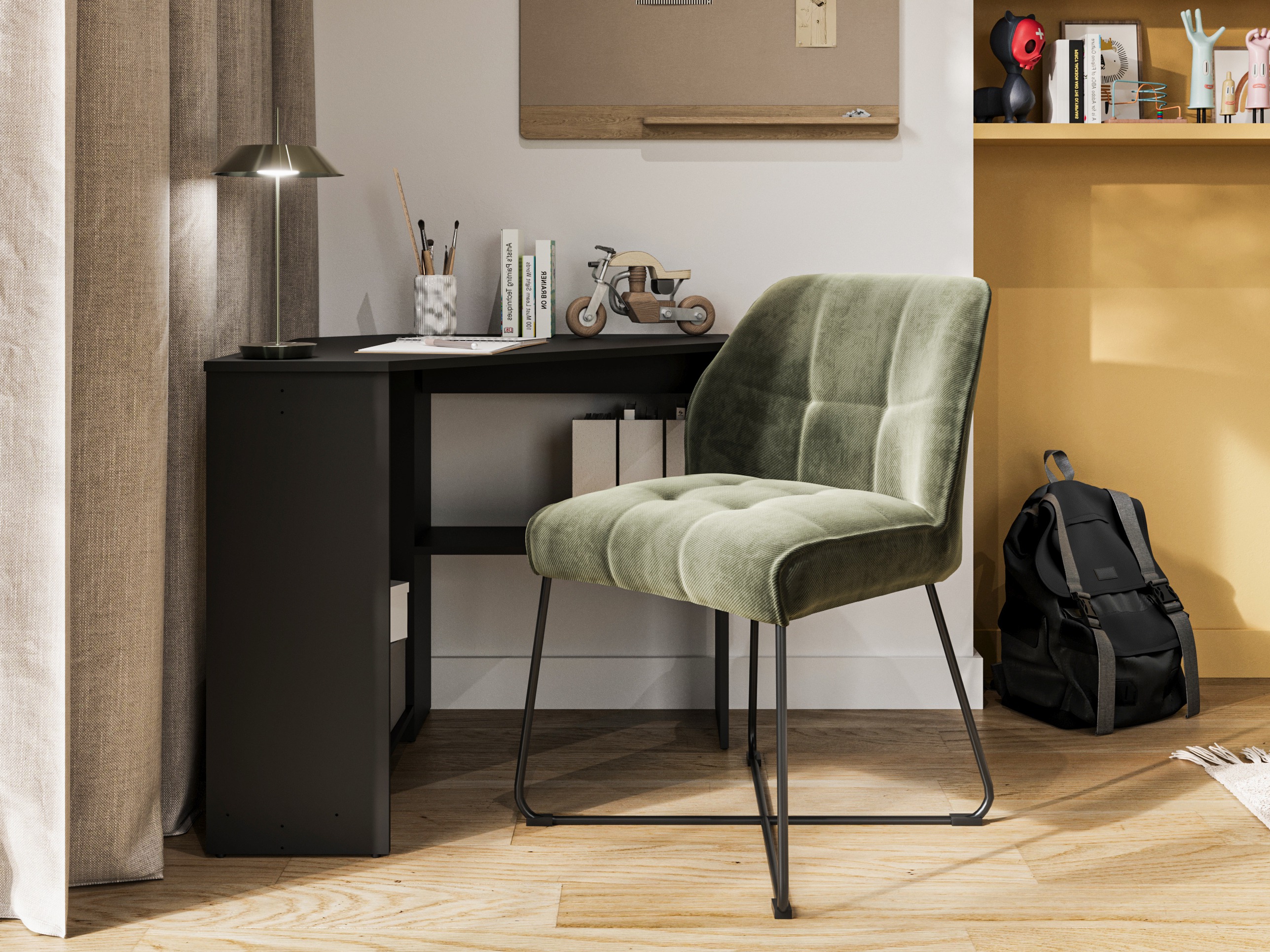 Corner desk Austin 302 (Black)