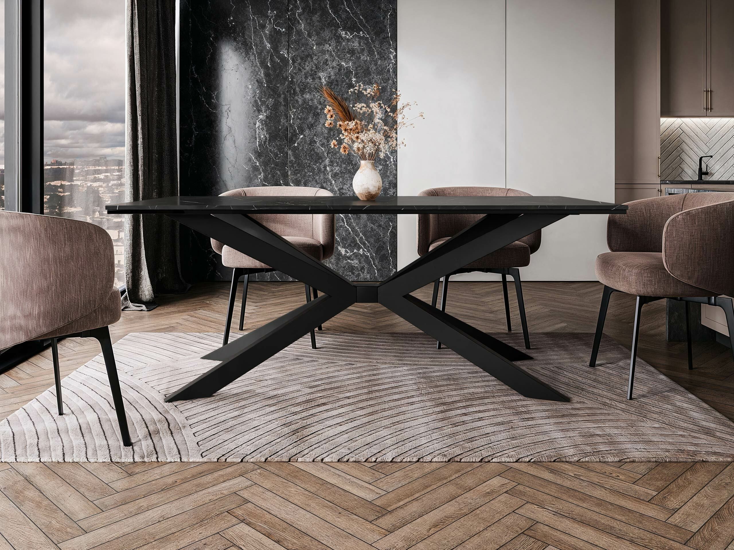 Table Goodyear 135 (Black marble)