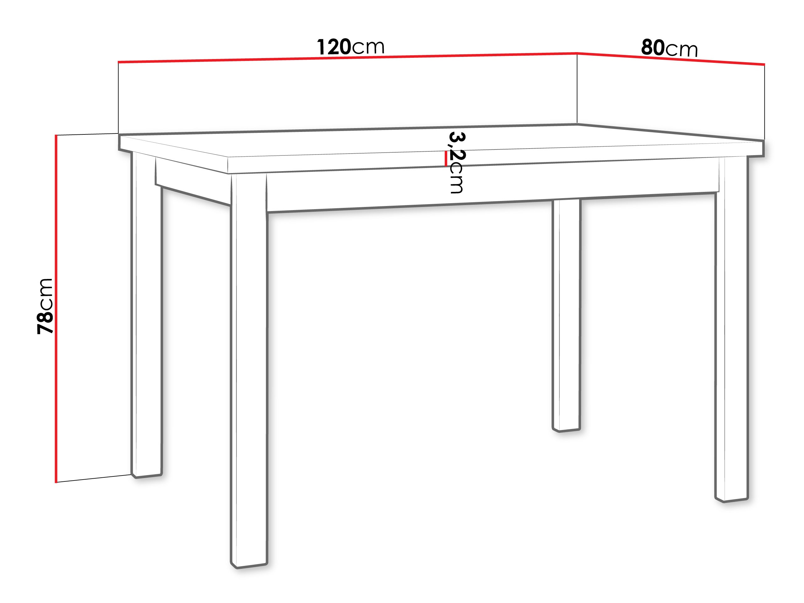 Table Victorville 376 (Wotan Oak + White)