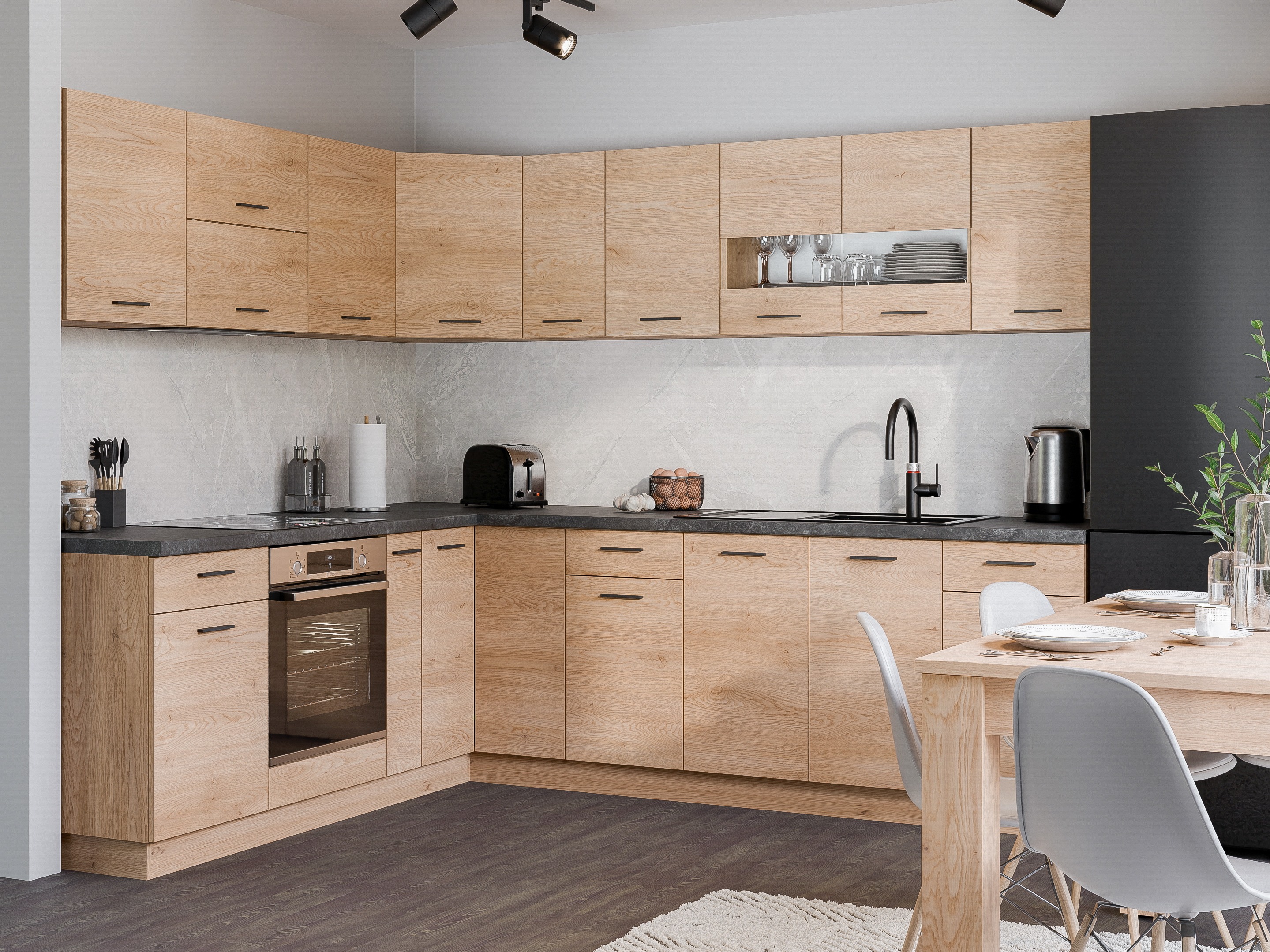 Modular corner cabinet Ati Torro 124
