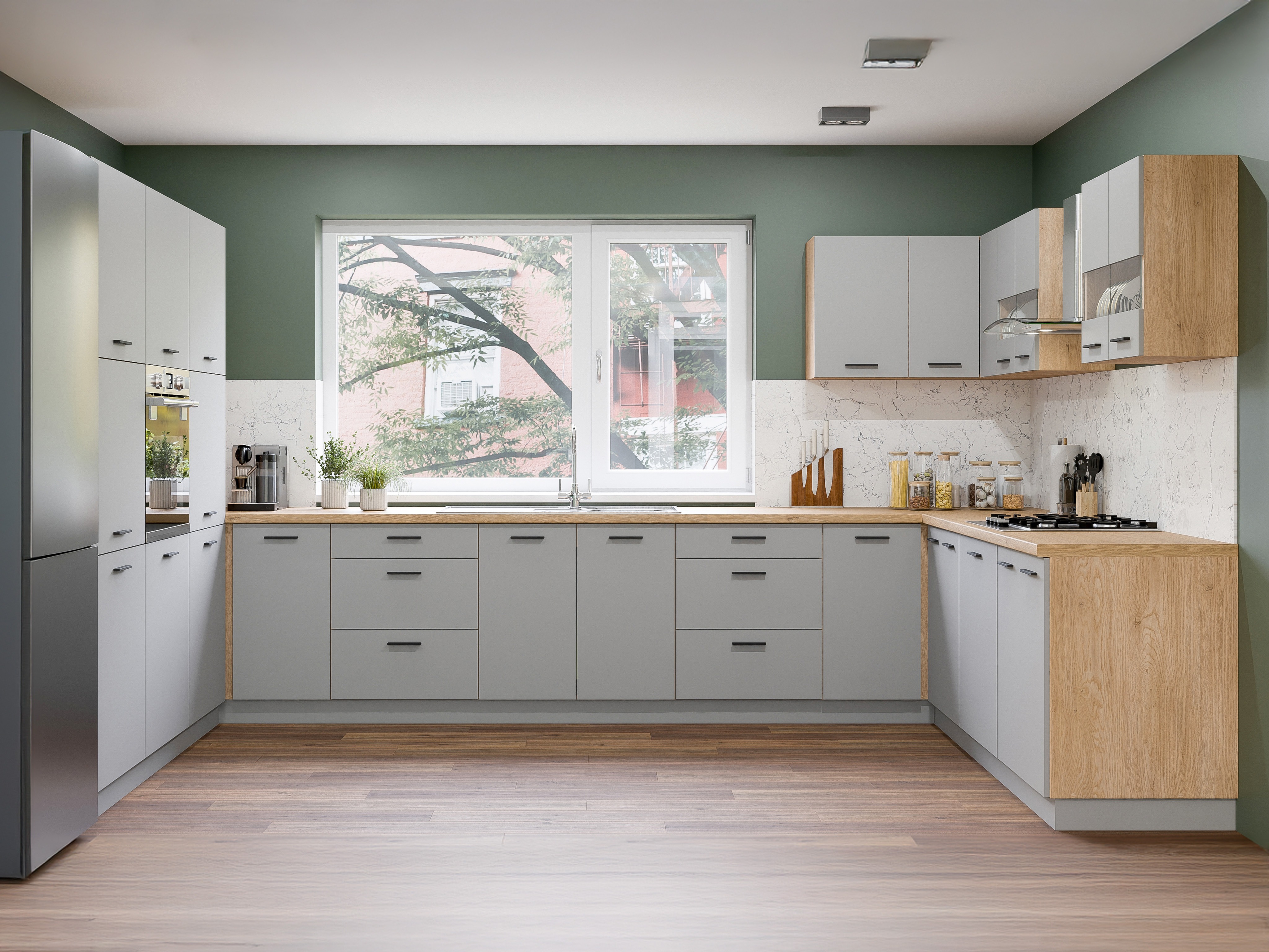 Modular wall cabinet Ati Grey 119