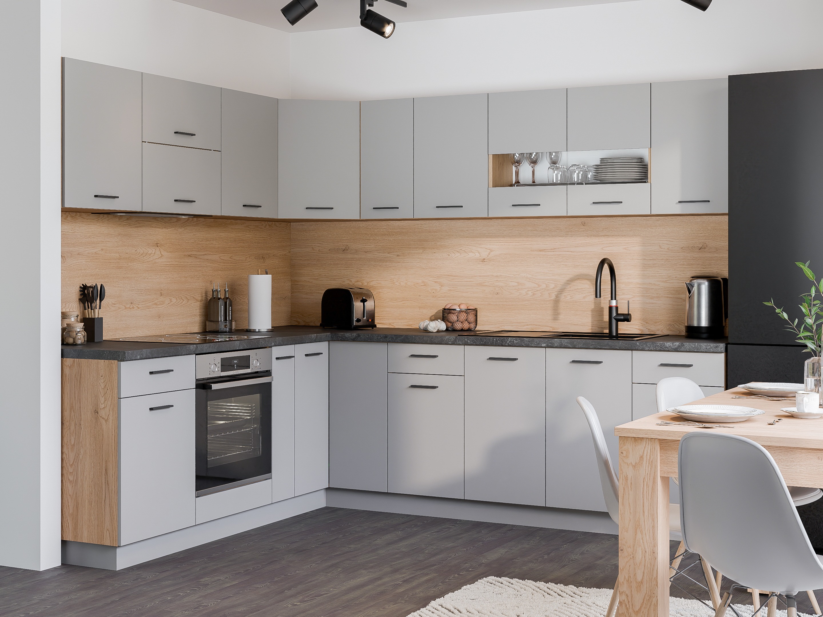 Modular wall cabinet Ati Grey 120