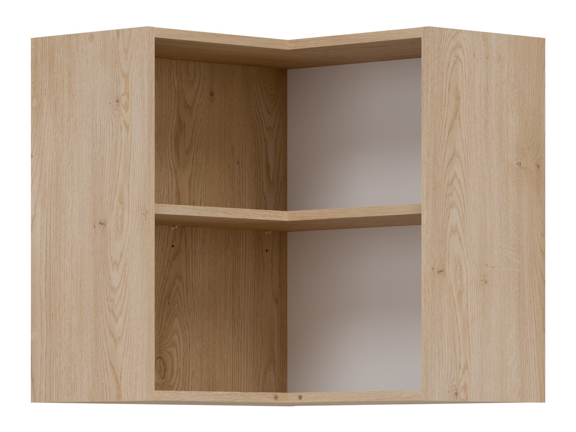 Modular wall-mounted corner cabinet Ati Grey 126