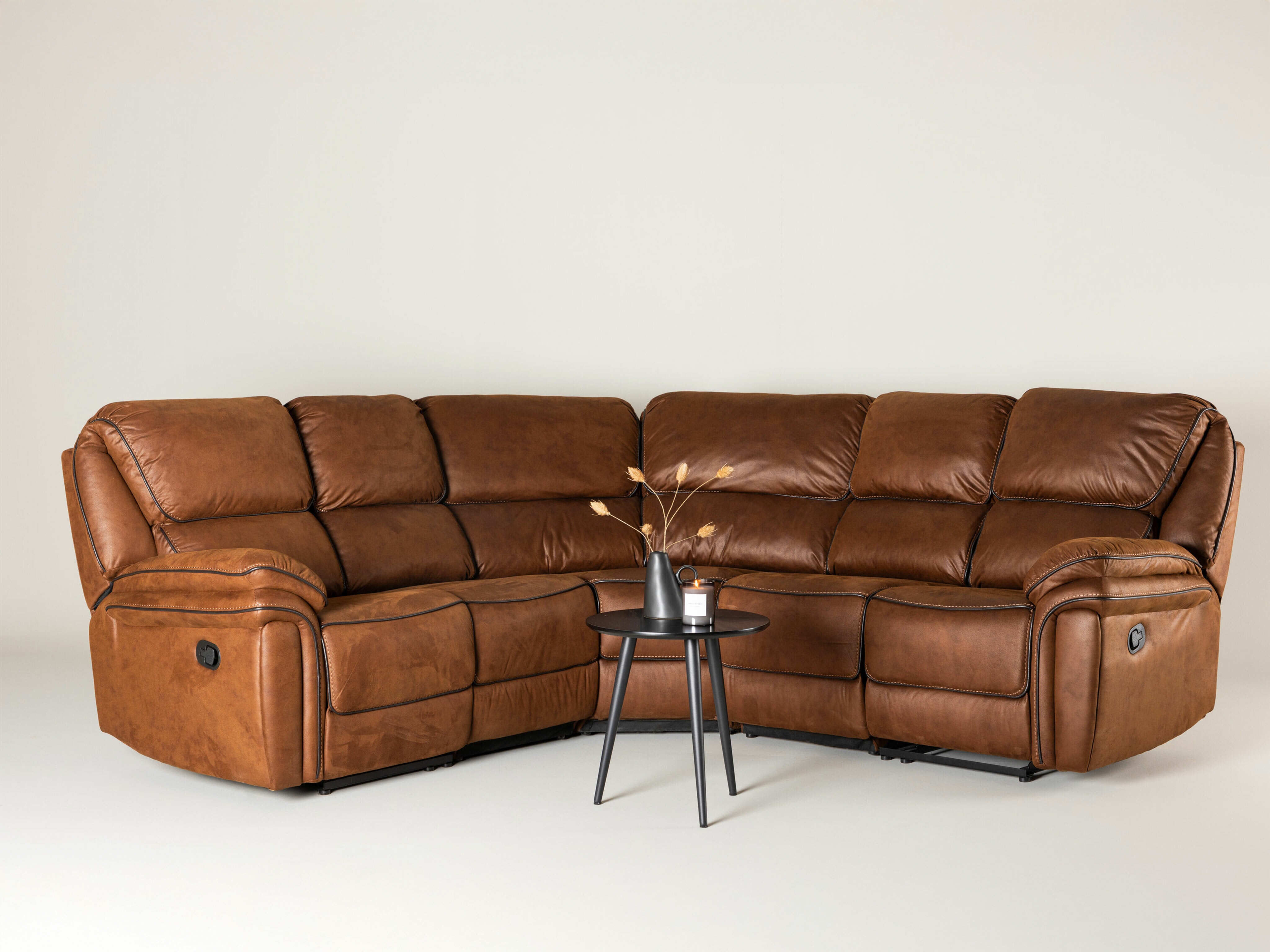 Corner sofa recliner Dallas 4723 (Brown)