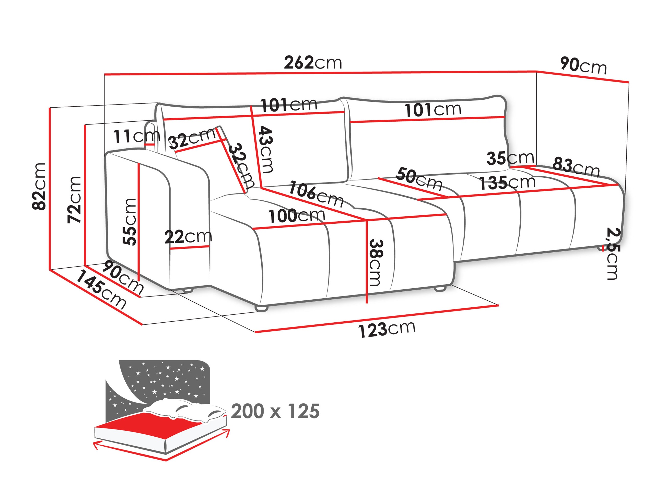 Corner sofa Comfivo Laurus III (Velo 623)