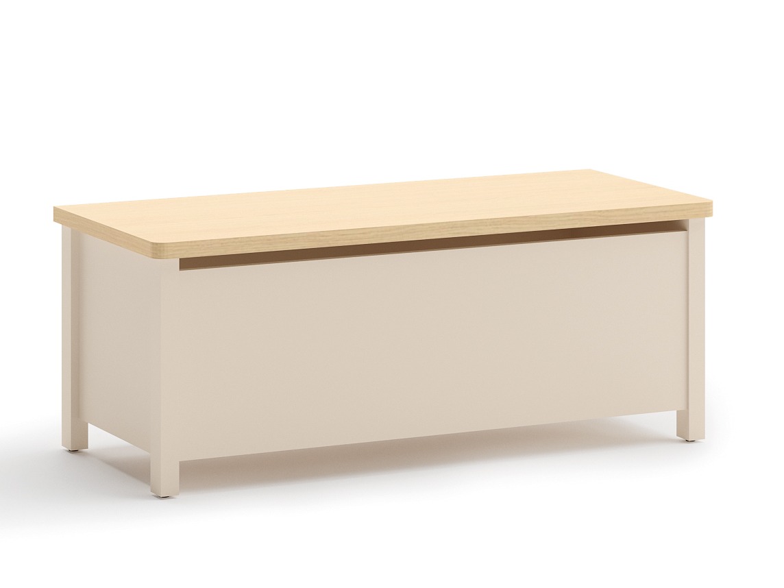 Storage box Romelbo 143 (Beige + Oak)