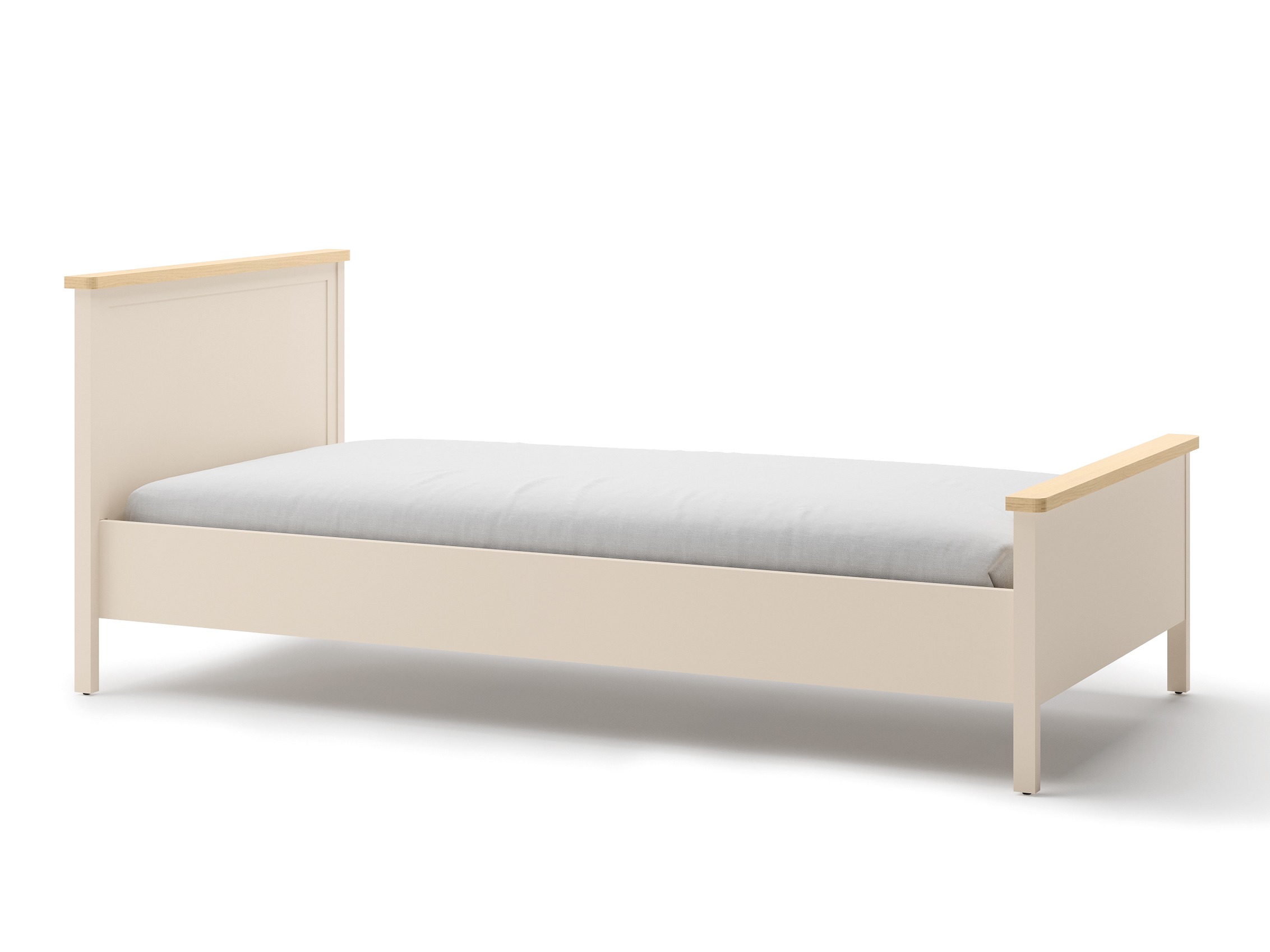 Bed Romelbo 148 (Beige + Oak)