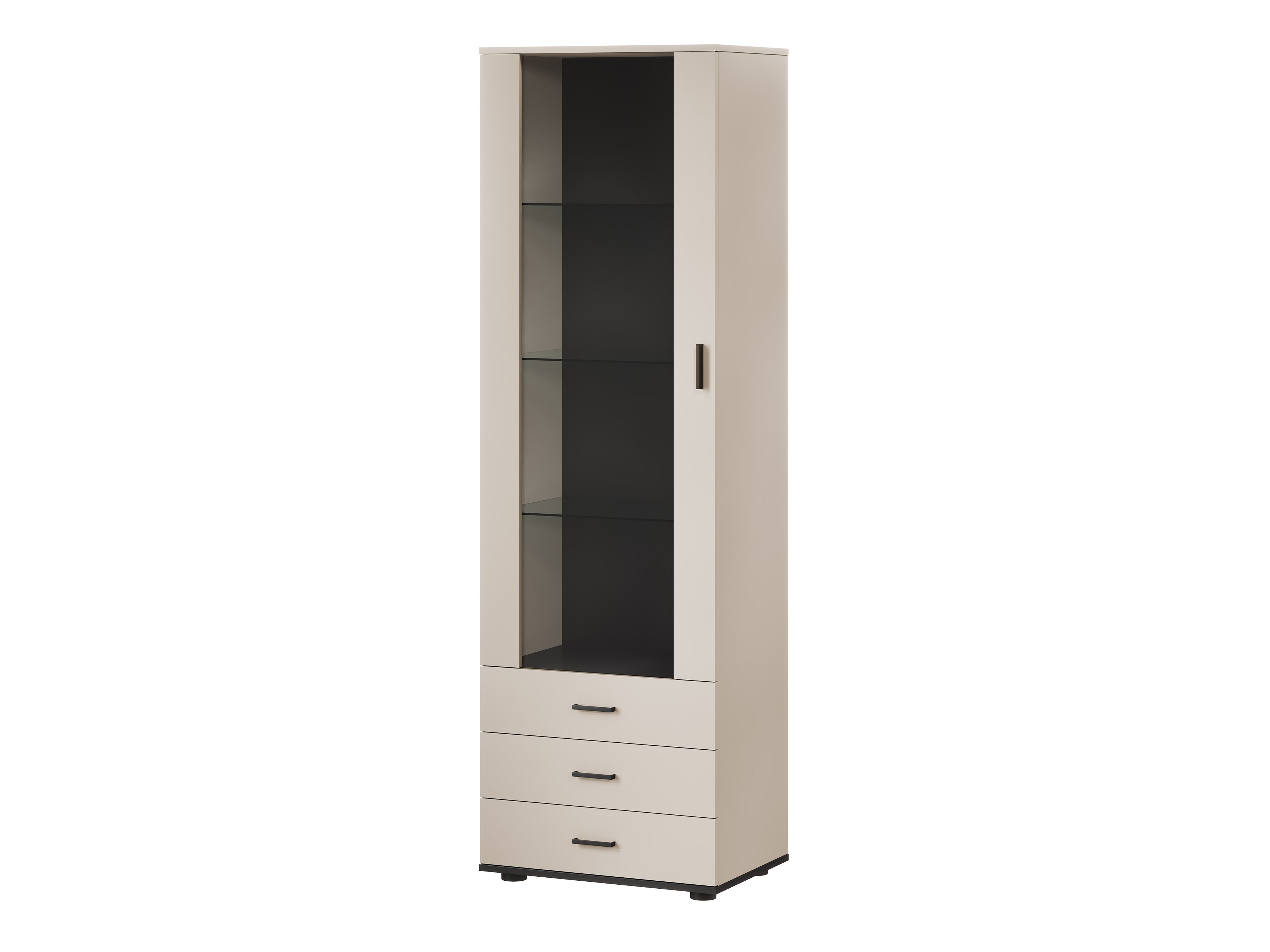 Bookcase Tornola 102 (Cashmere + Black)
