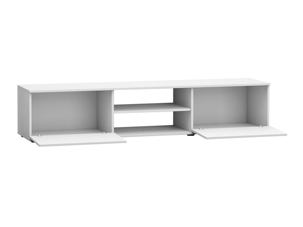 TV stand Tornola 101 (White + Glossy white)