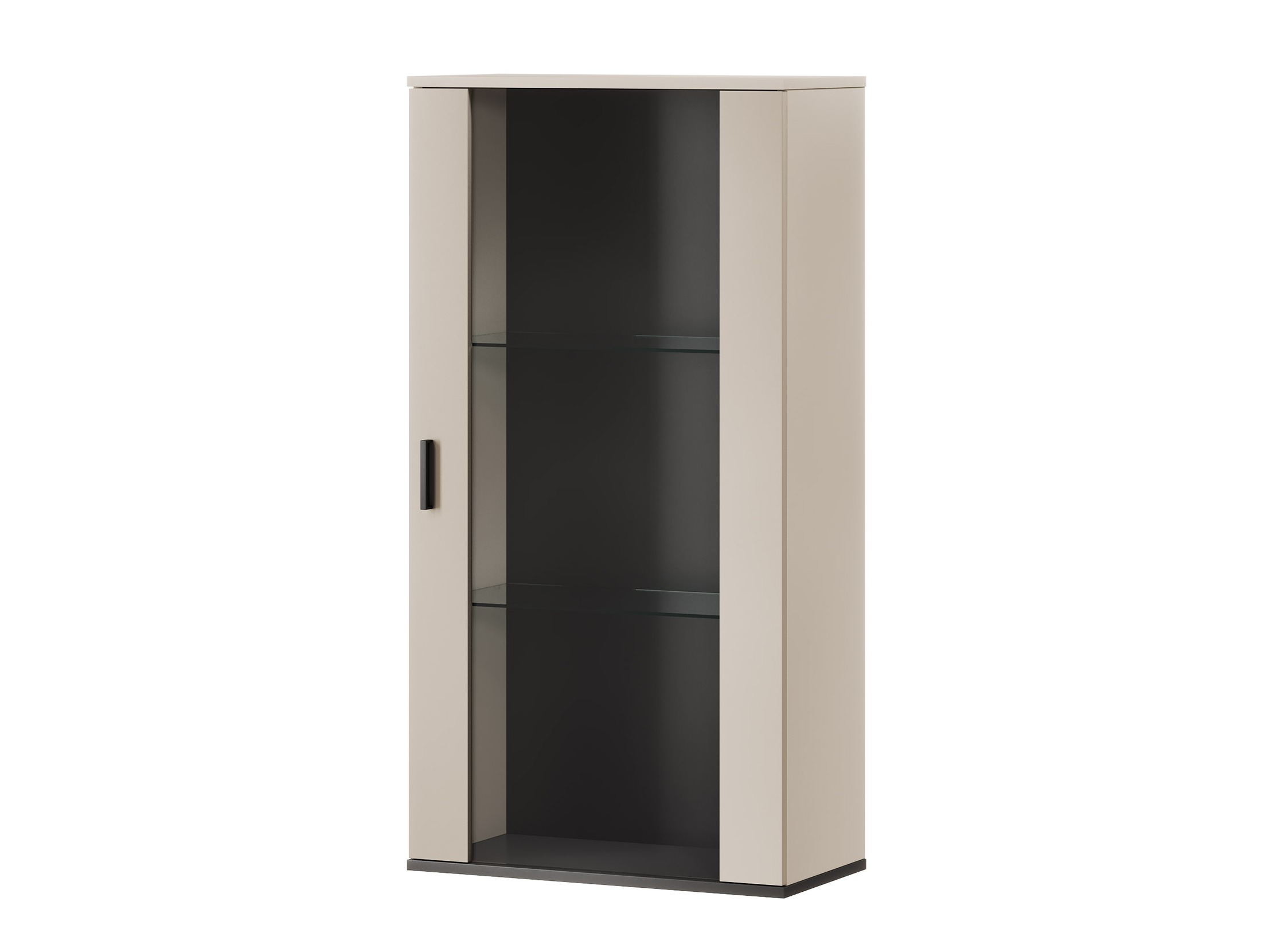 Wall cabinet Tornola 103 (Cashmere + Black)