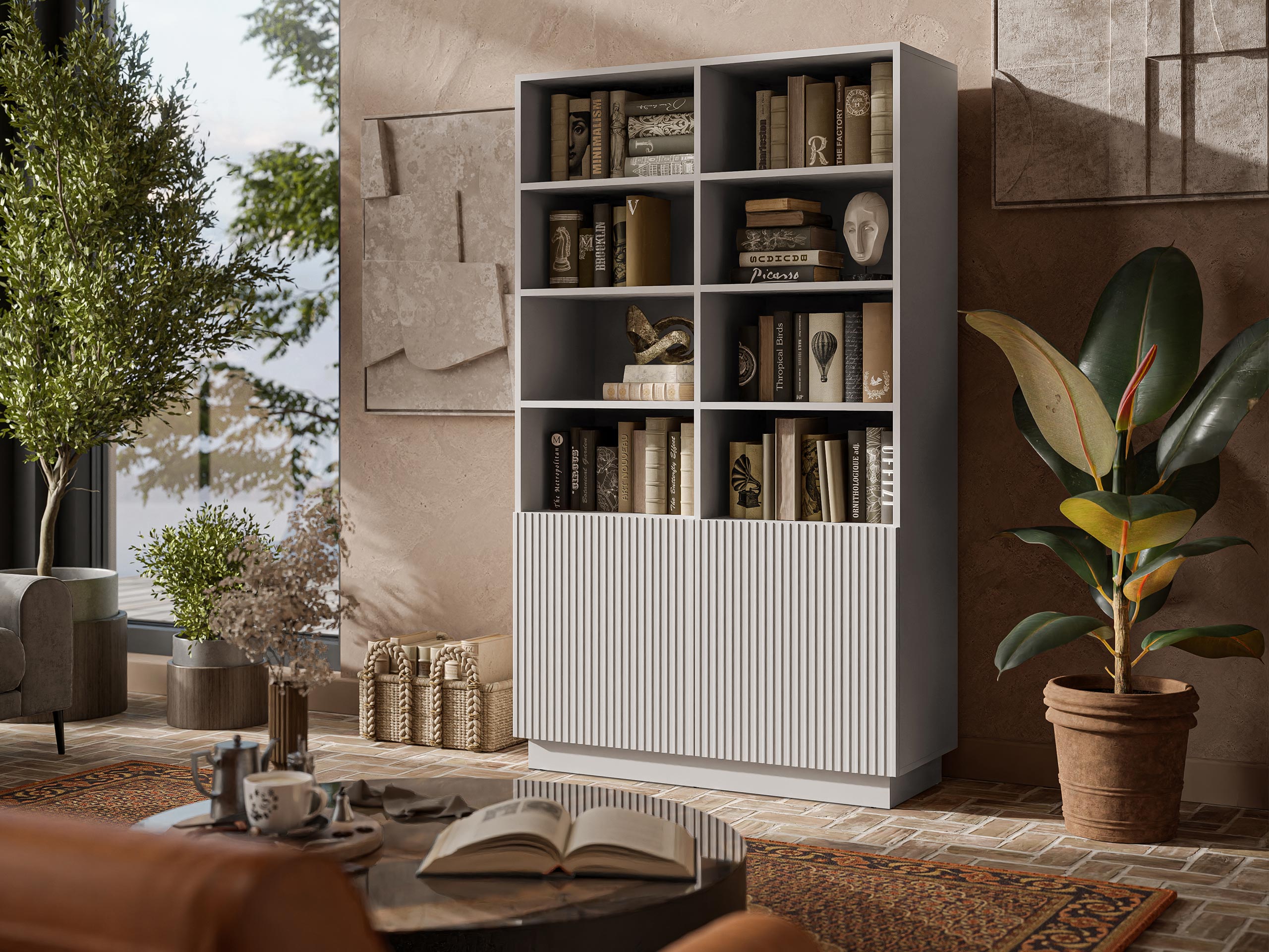Bookcase Lauror (Cashmere)
