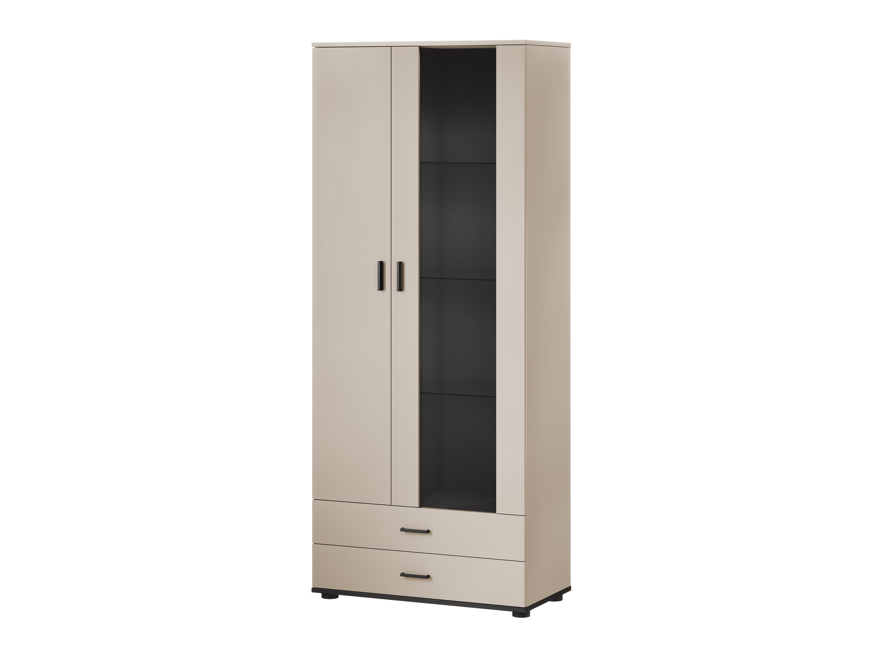 Bookcase Tornola 105 (Cashmere + Black)