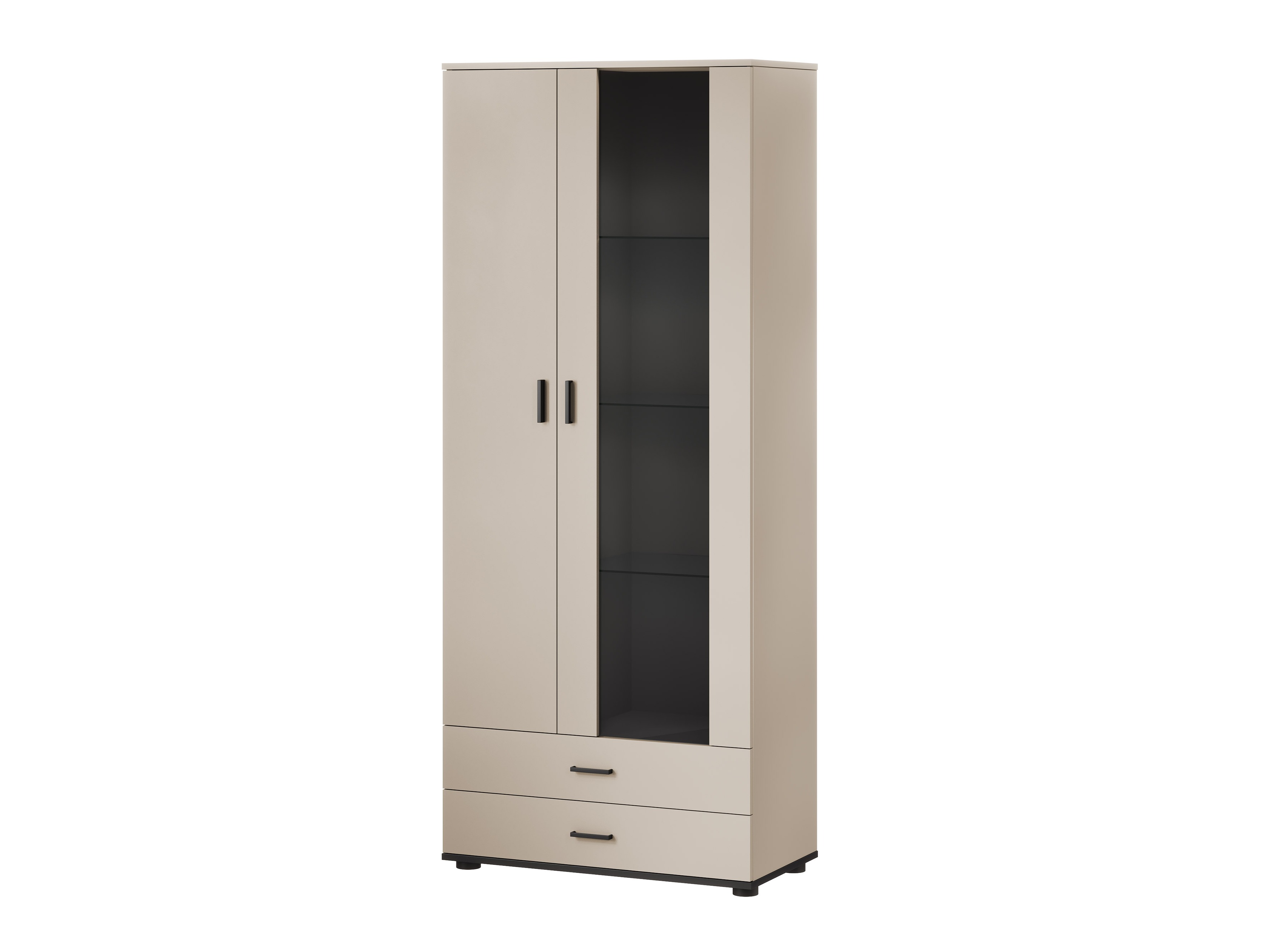 Bookcase Tornola 105 (Cashmere + Black)