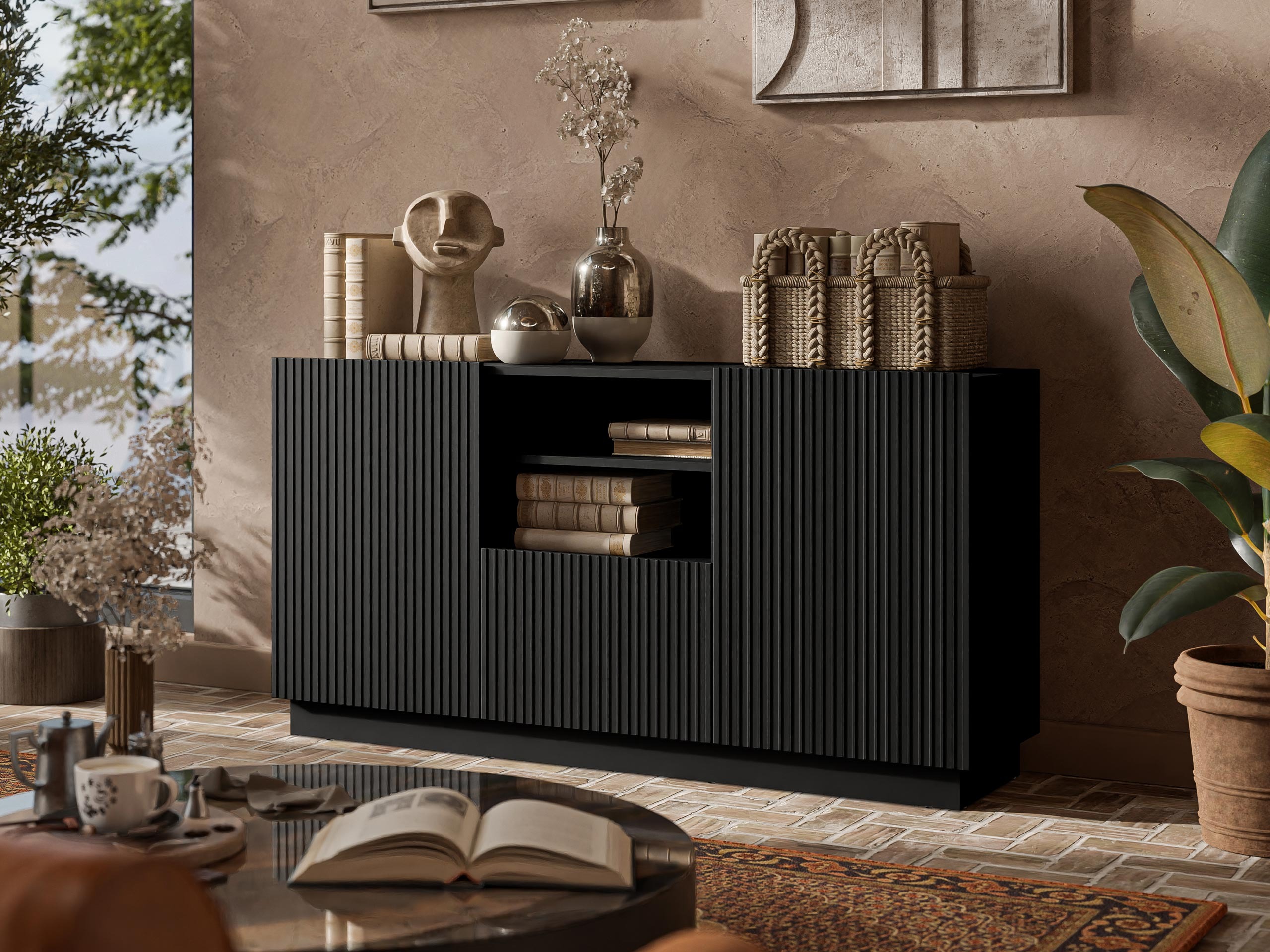 Chest of drawers Lauror (Black)
