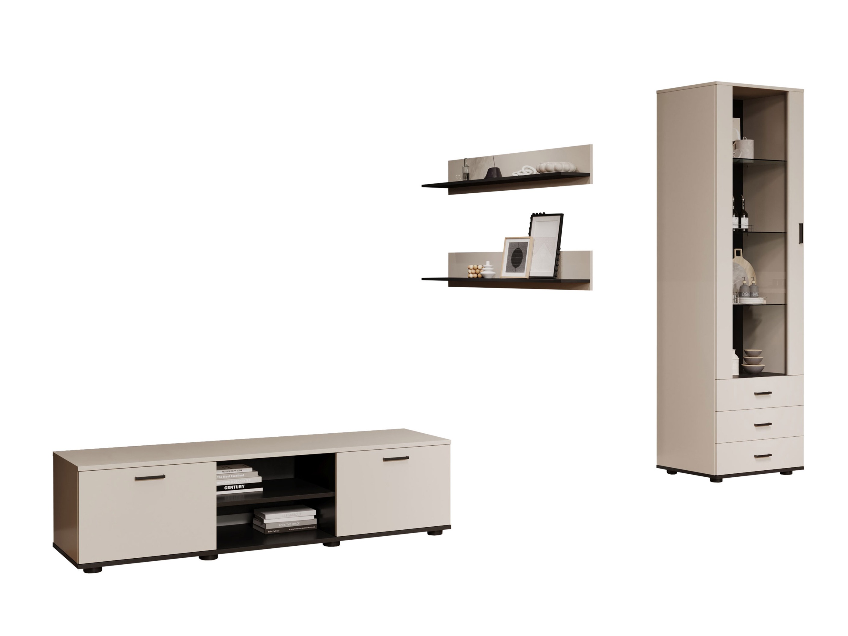 Living room set Tornola 110 (Cashmere + Black)