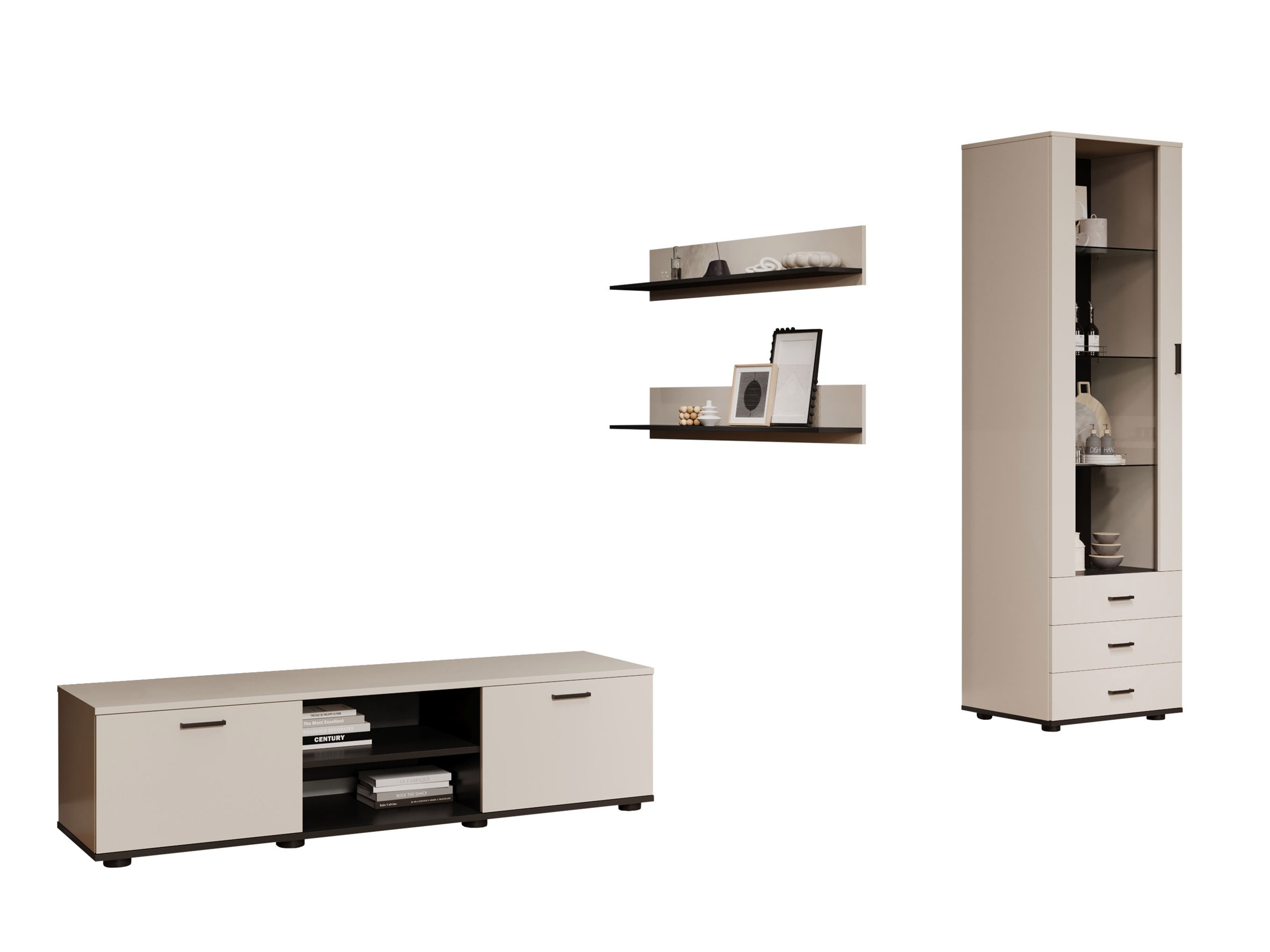 Living room set Tornola 110 (Cashmere + Black)