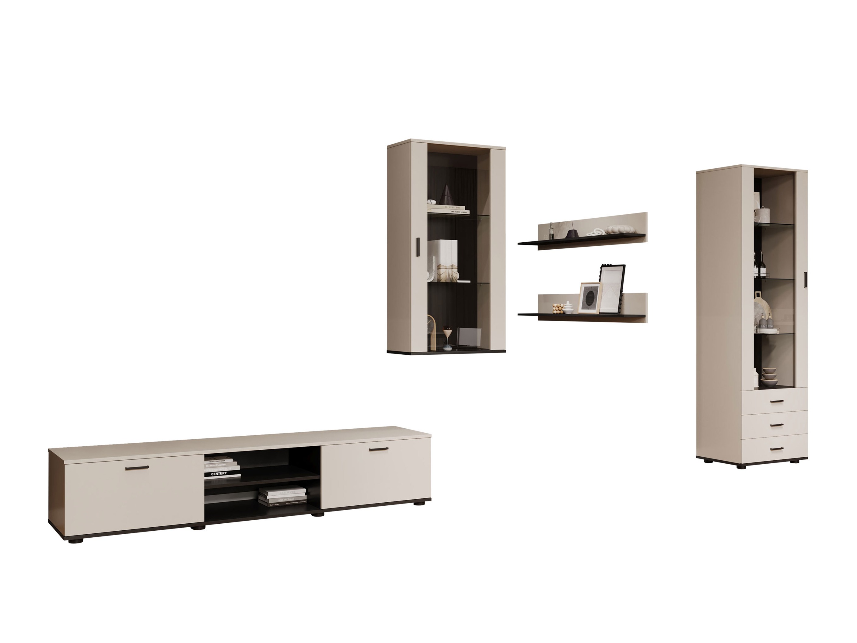Living room set Tornola 114 (Cashmere + Black)