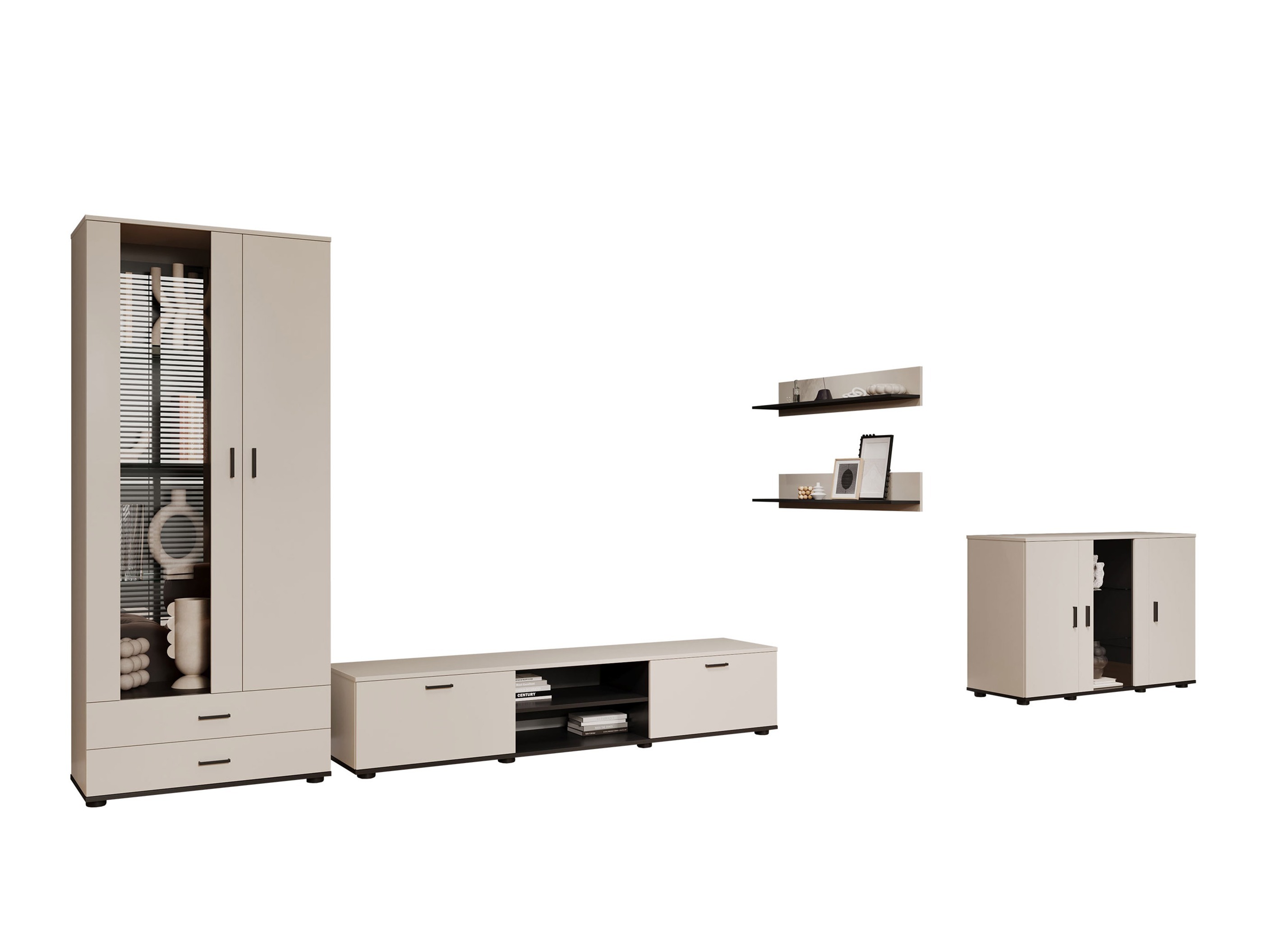 Living room set Tornola 116 (Cashmere + Black)