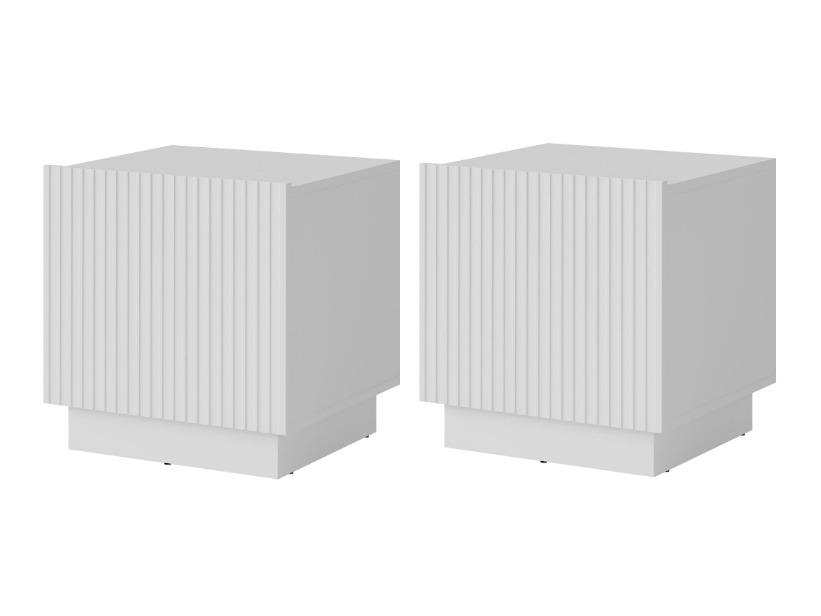 Set of bedside tables Lauror (White)