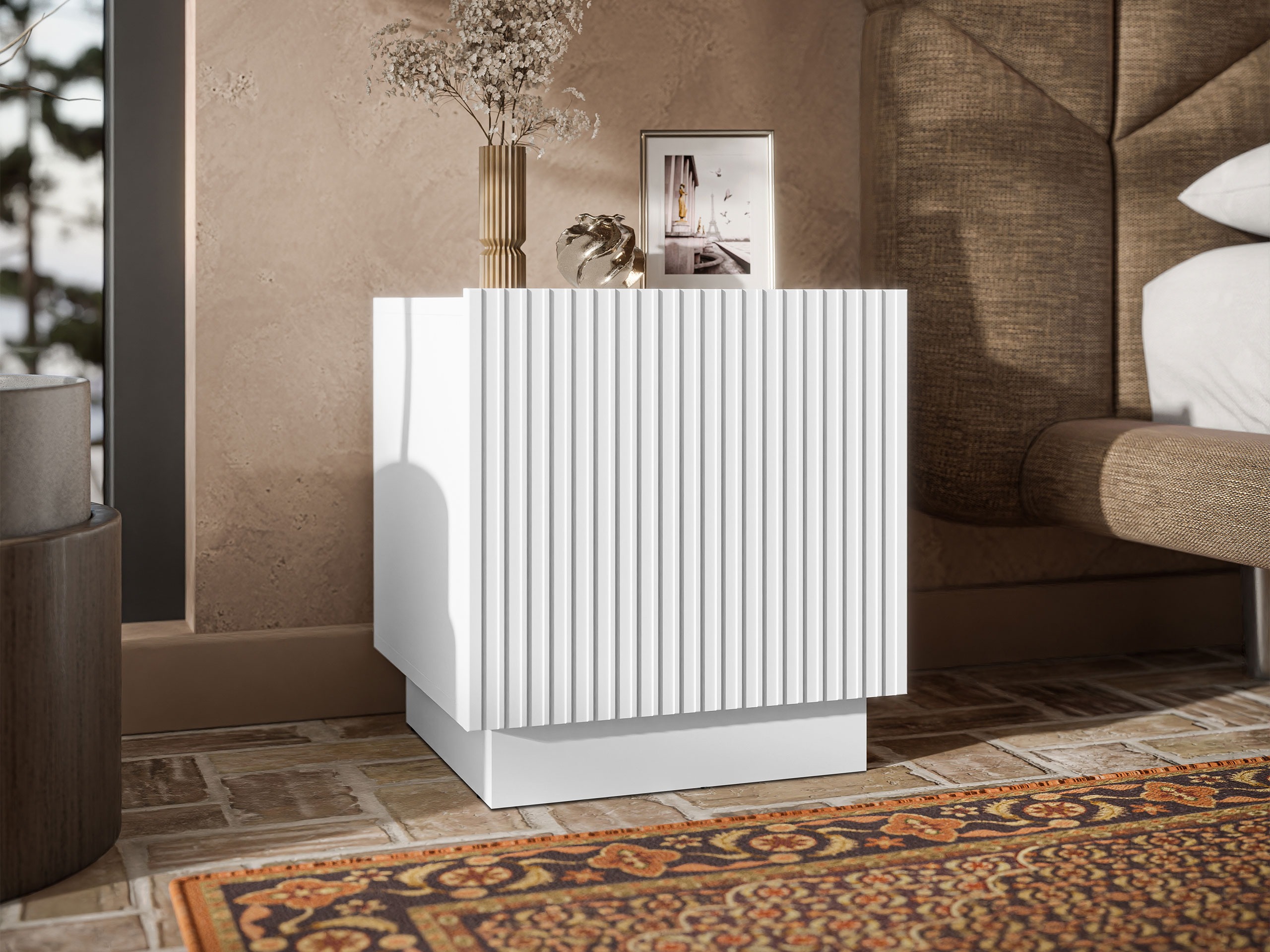 Set of bedside tables Lauror (White)