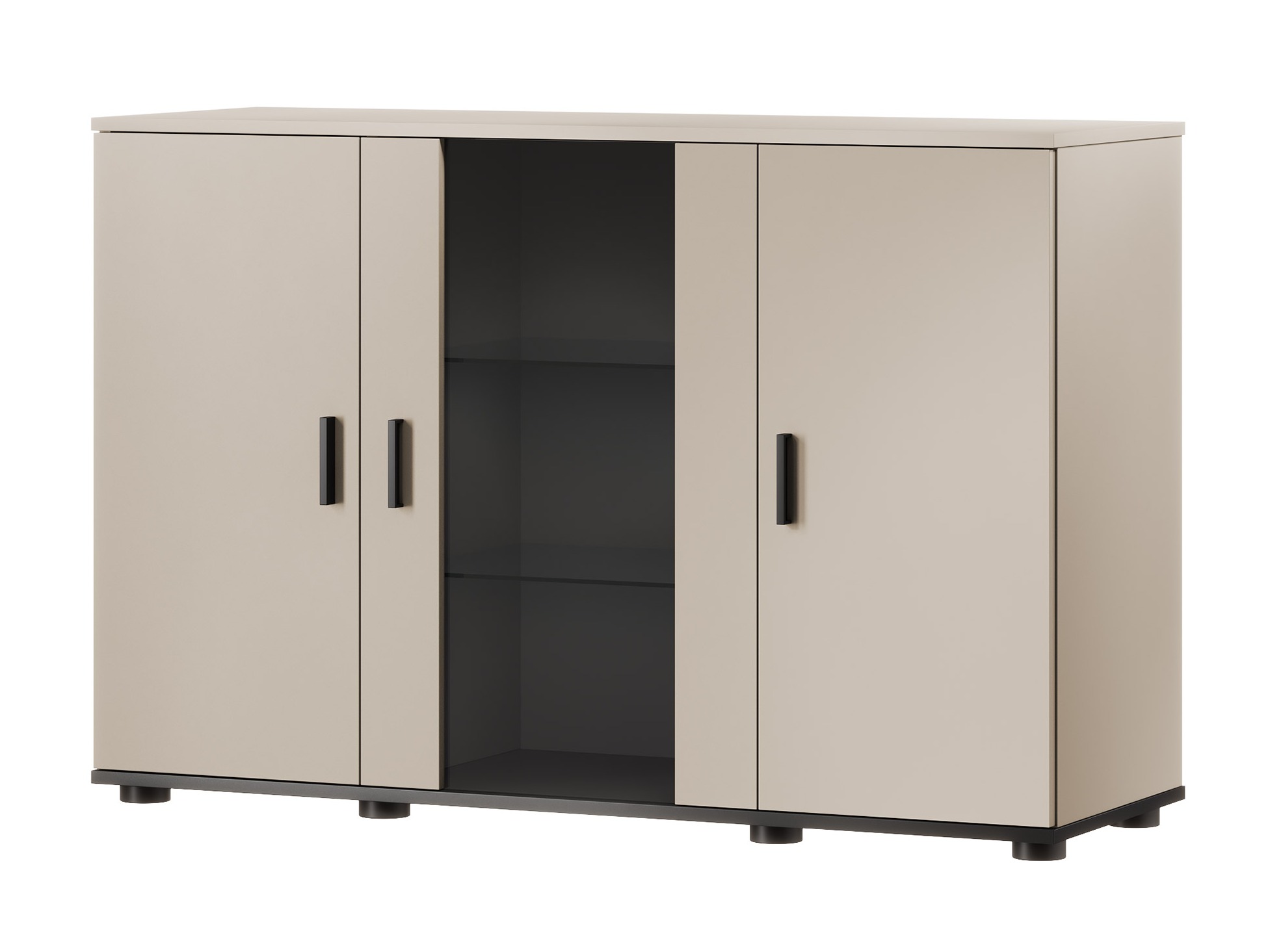 Sideboard Tornola 106 (Cashmere + Black)