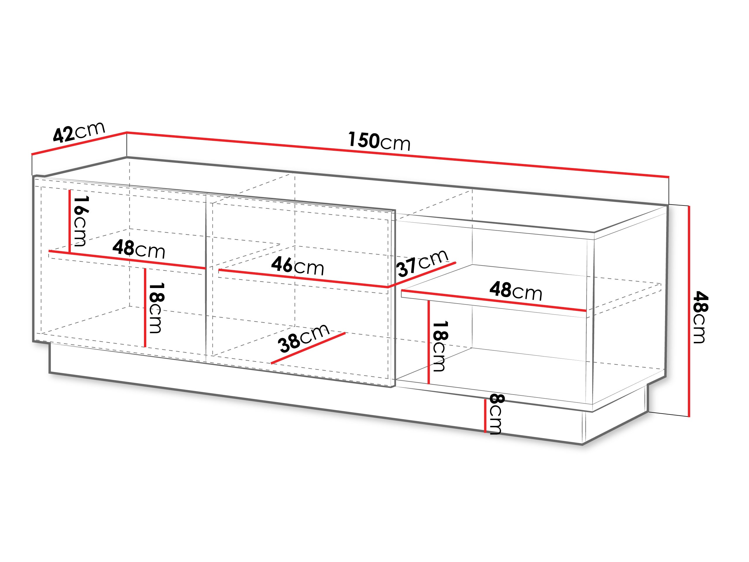 TV stand Lauror (Cashmere)