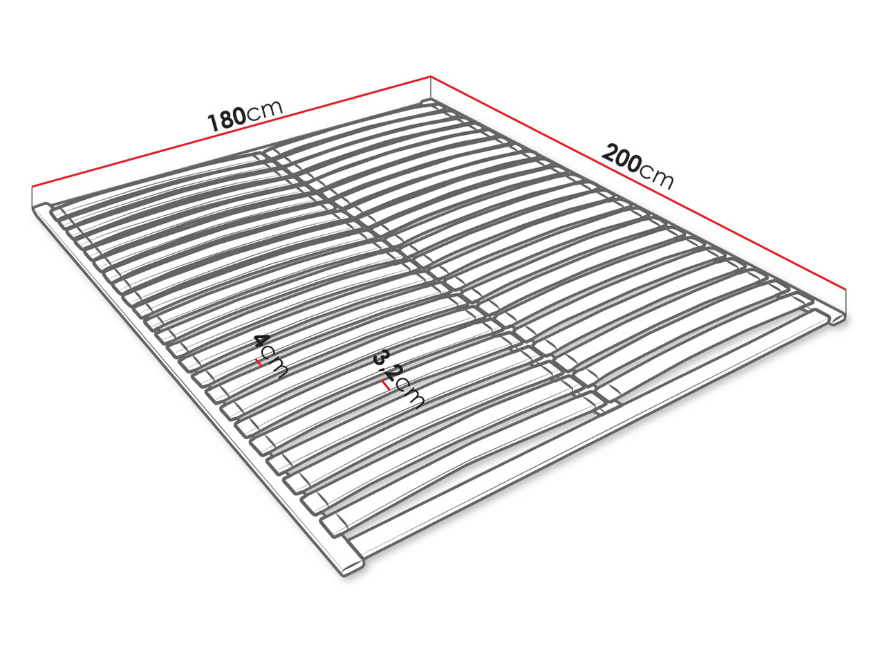 Bed slats Dayton 117