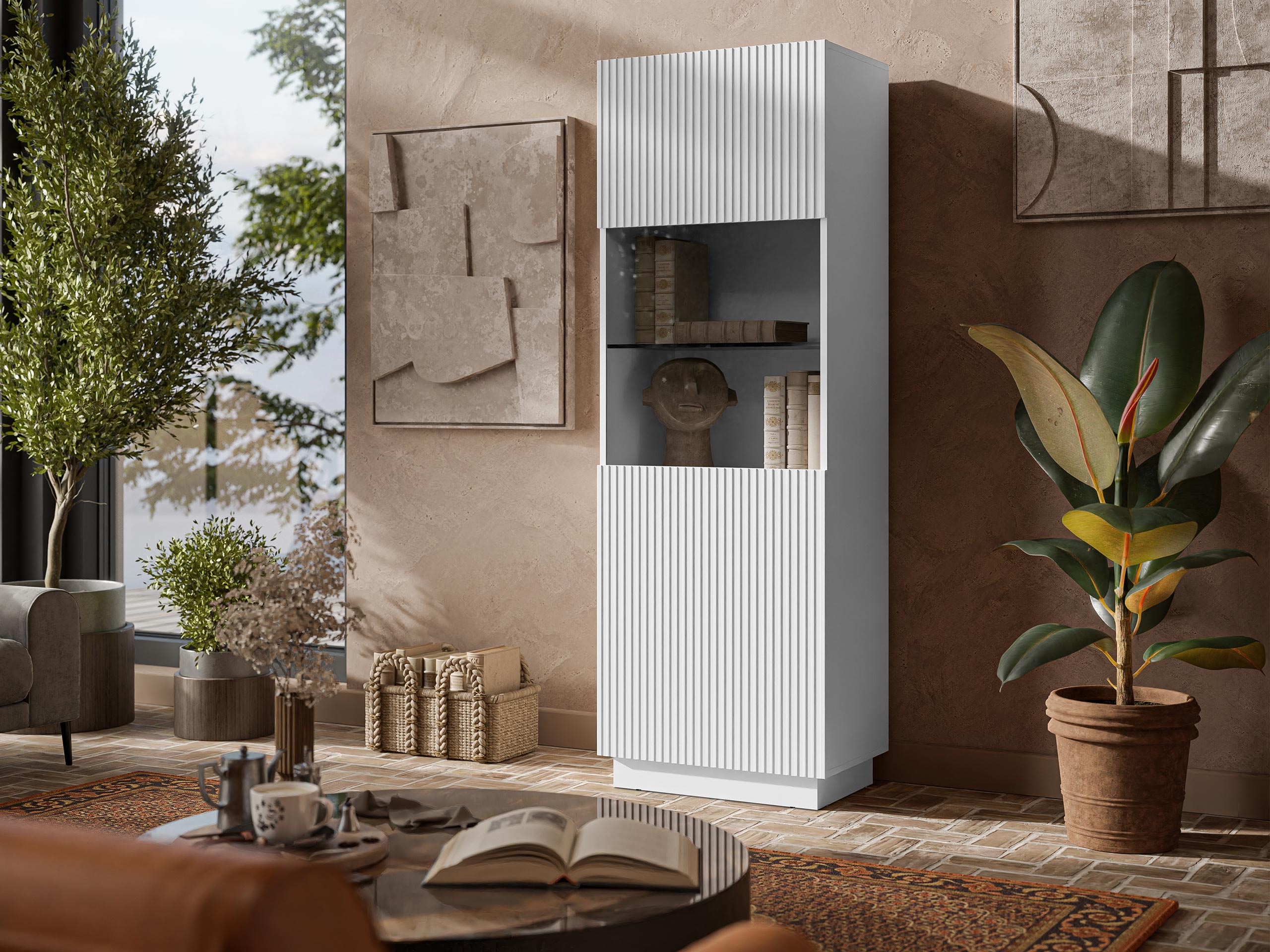 Bookcase Lauror I (White)