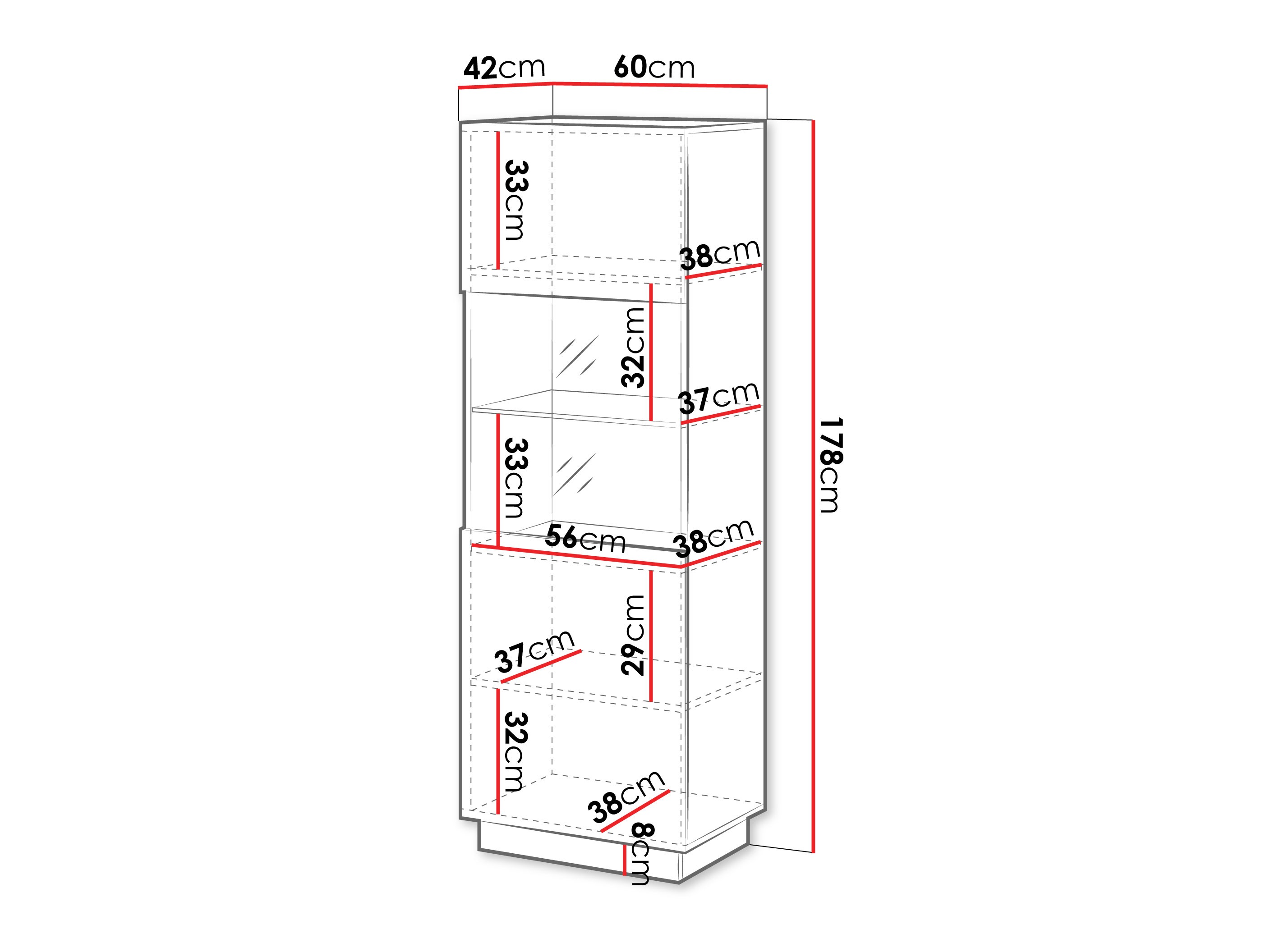 Bookcase Lauror I (White)