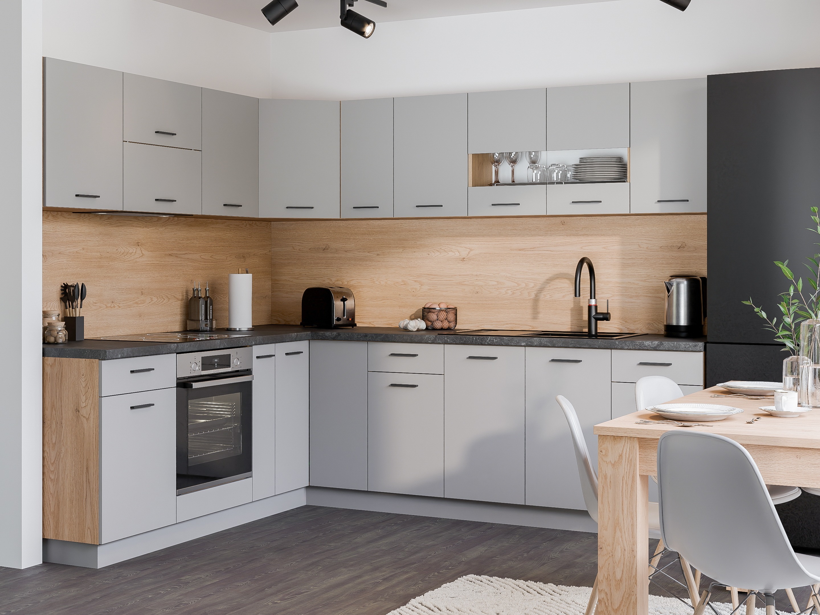 Modular kitchen set Ati Grey 131