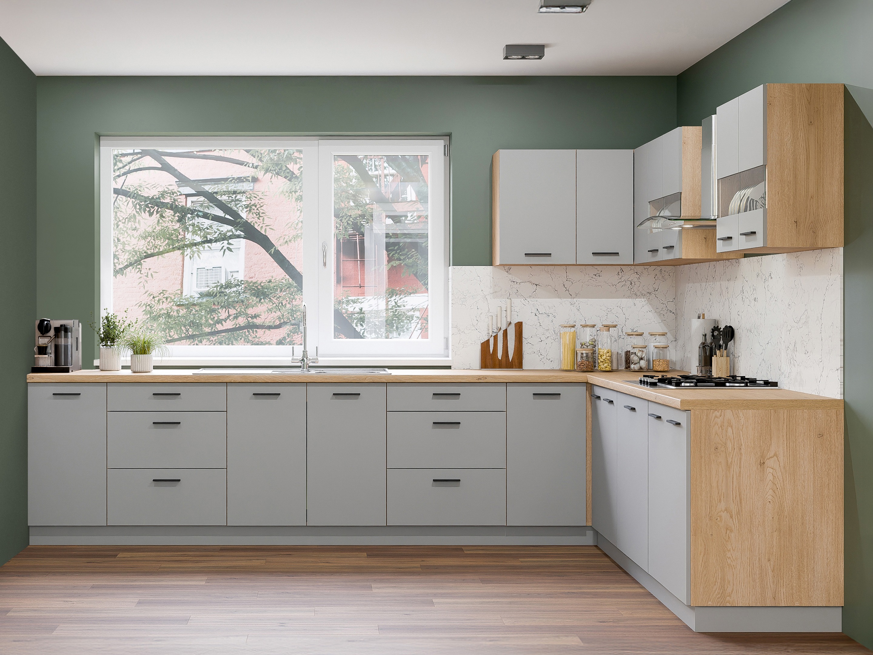 Modular kitchen set Ati Grey 133