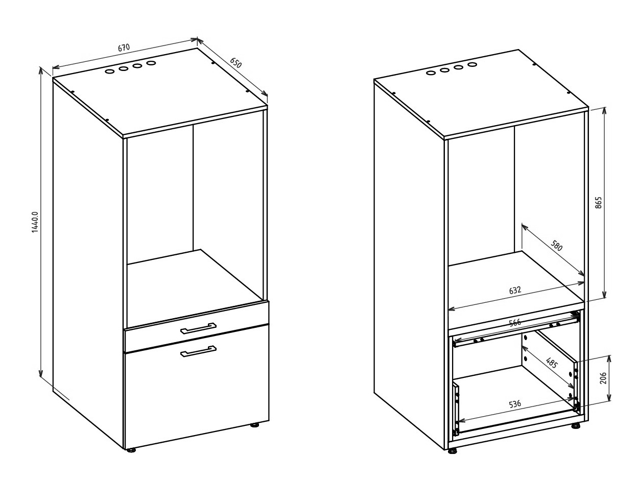 Bathroom shelf Novdele 102 (Walnut)