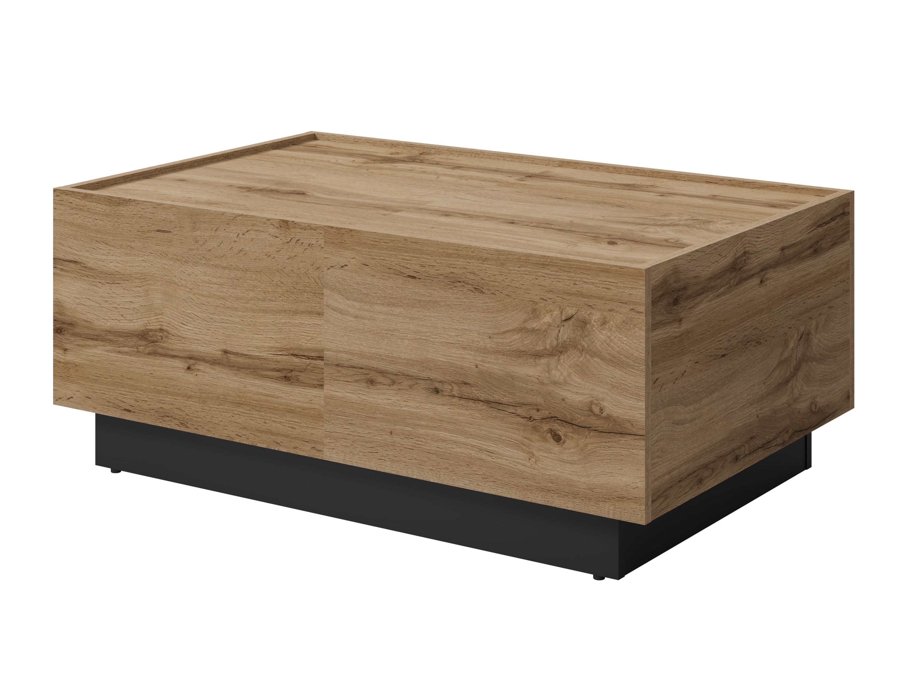 Transforming coffee table Austin 380 (Wotan Oak + Black)