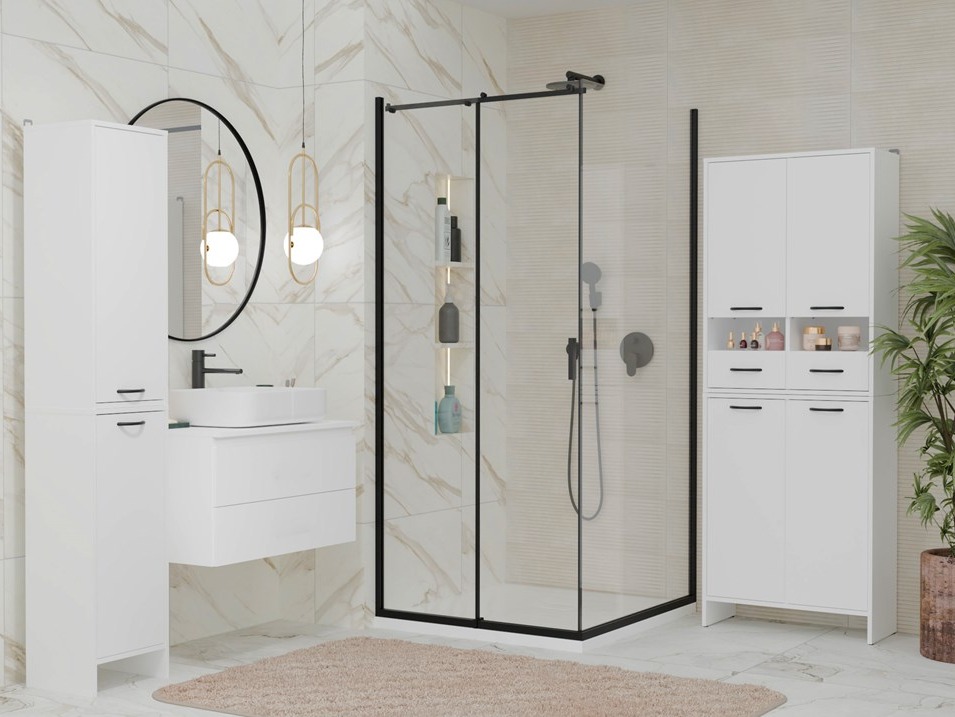 Wall-mounted bathroom cabinet Servou 116 (White)