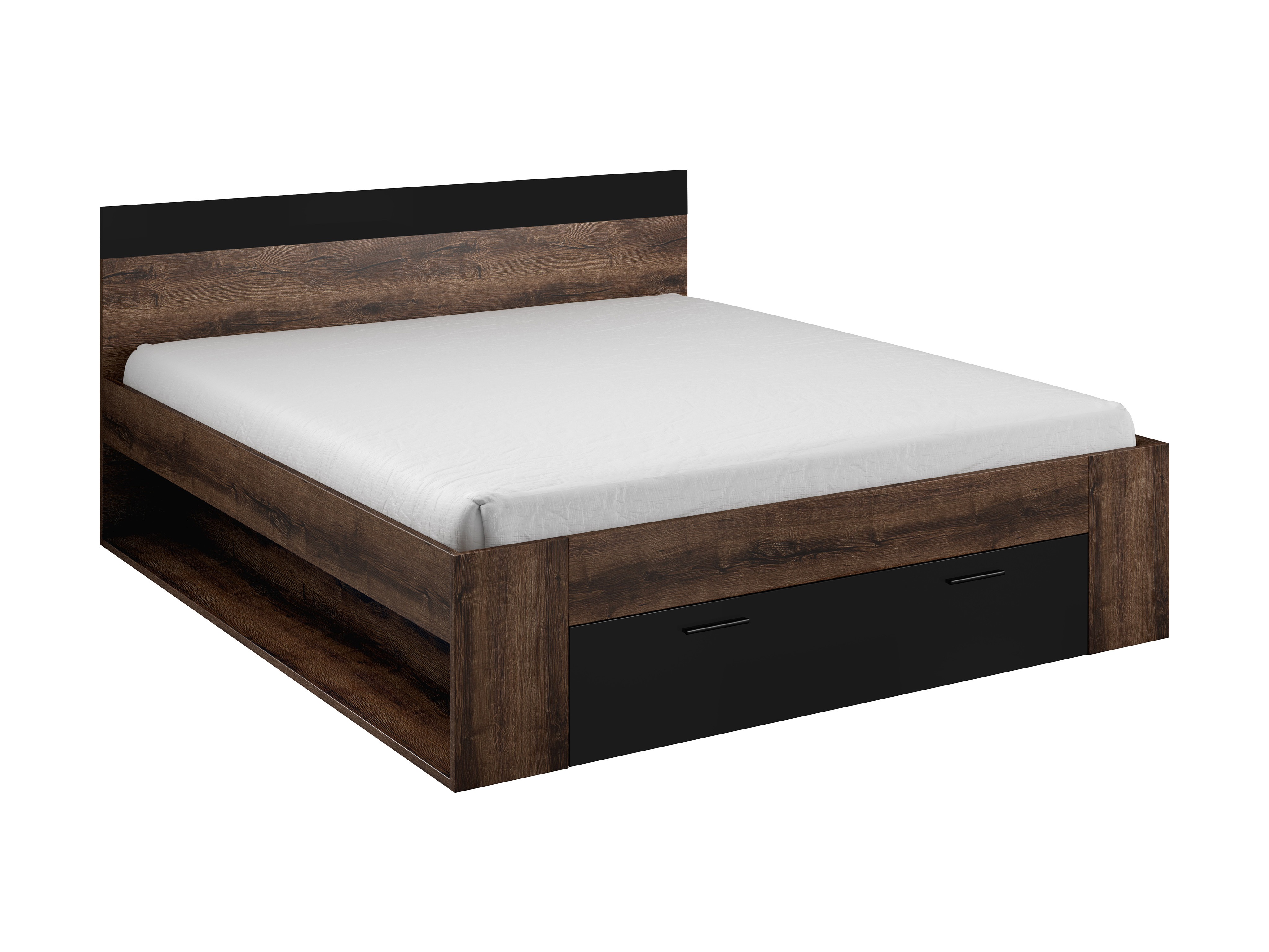 Bed Melvele 108 (Monastery oak + Black)