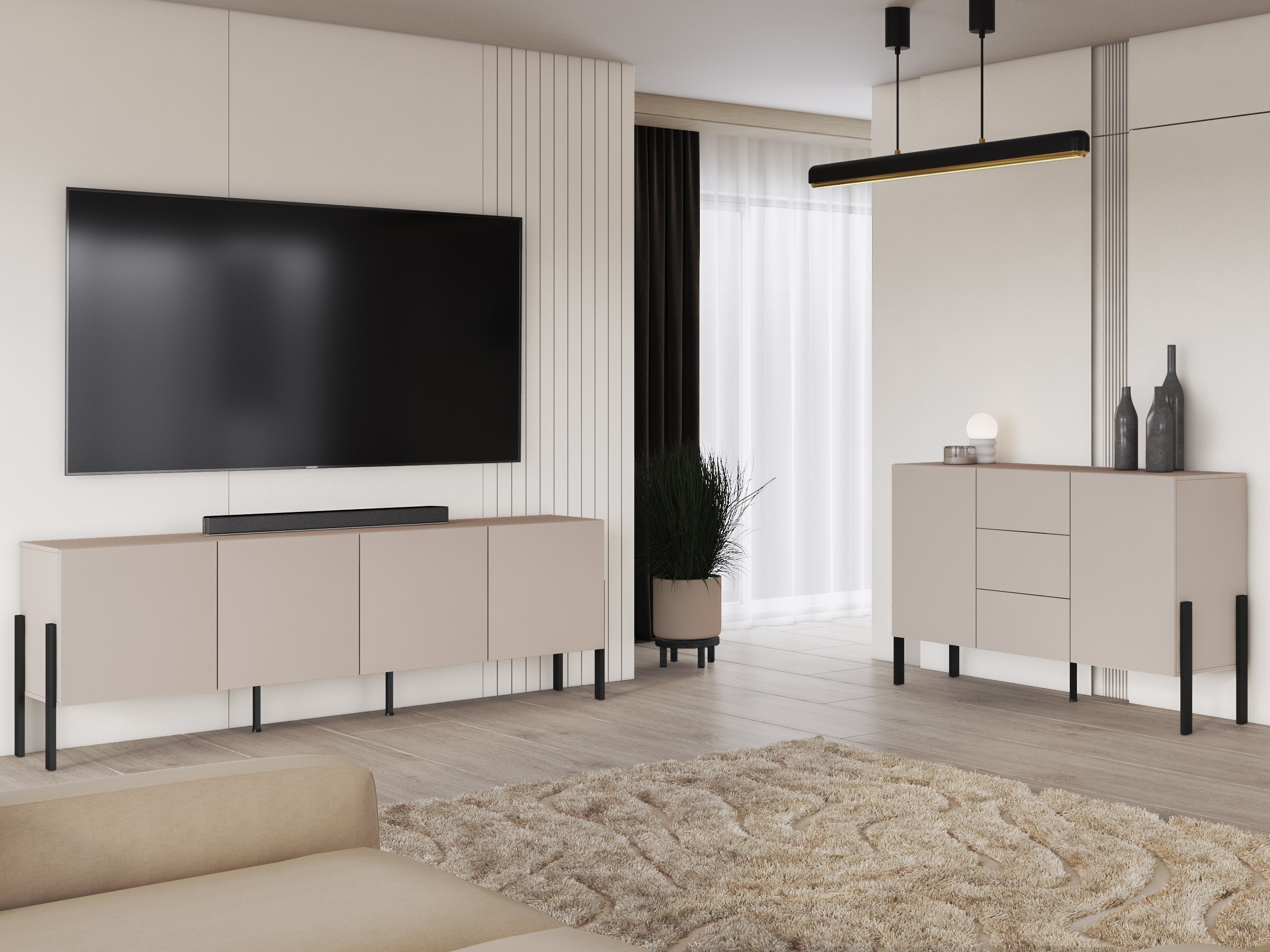 TV stand Etsore 100 (Cashmere)