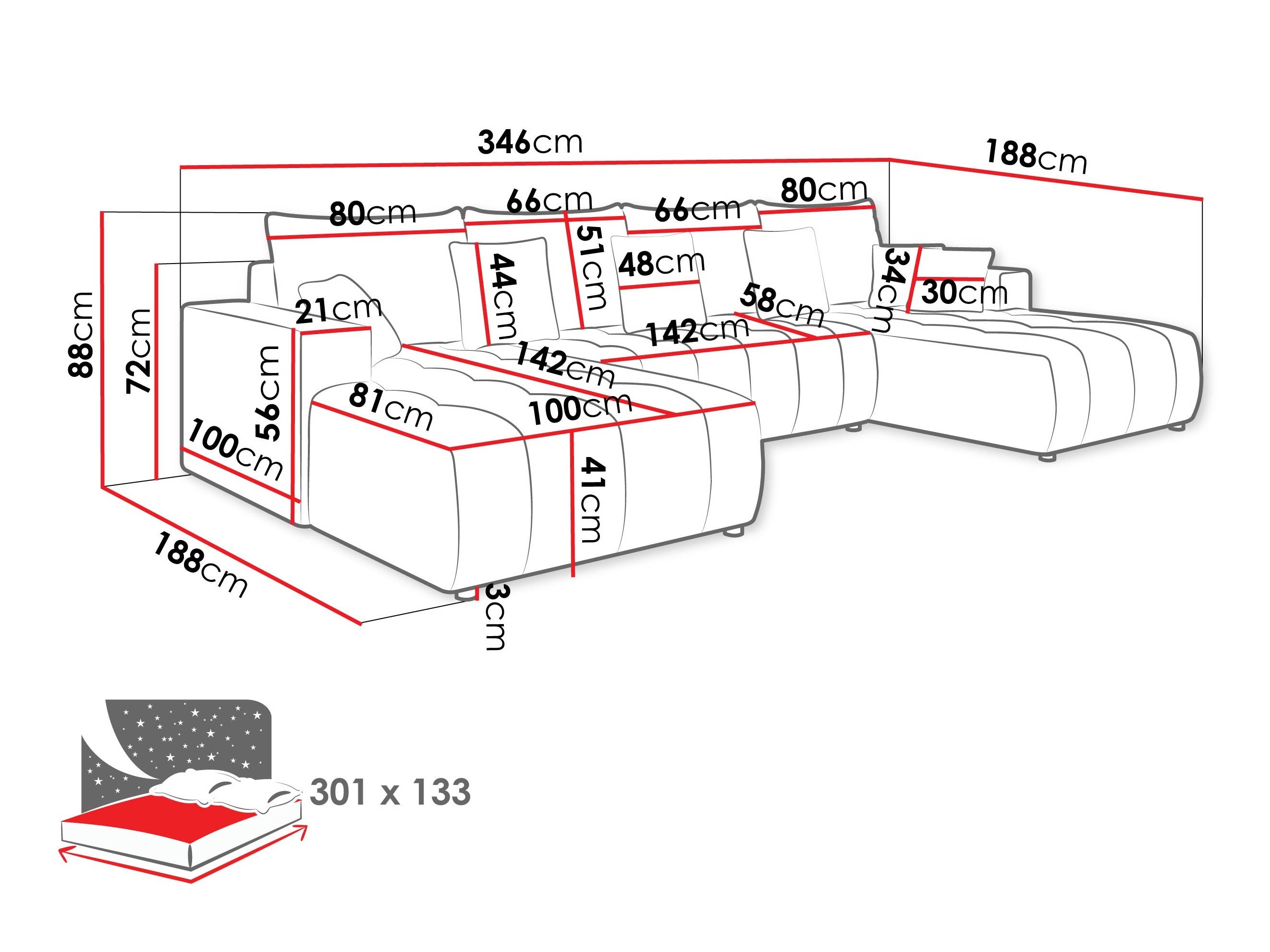 Corner sofa Bountiful 105 (Velo 635)