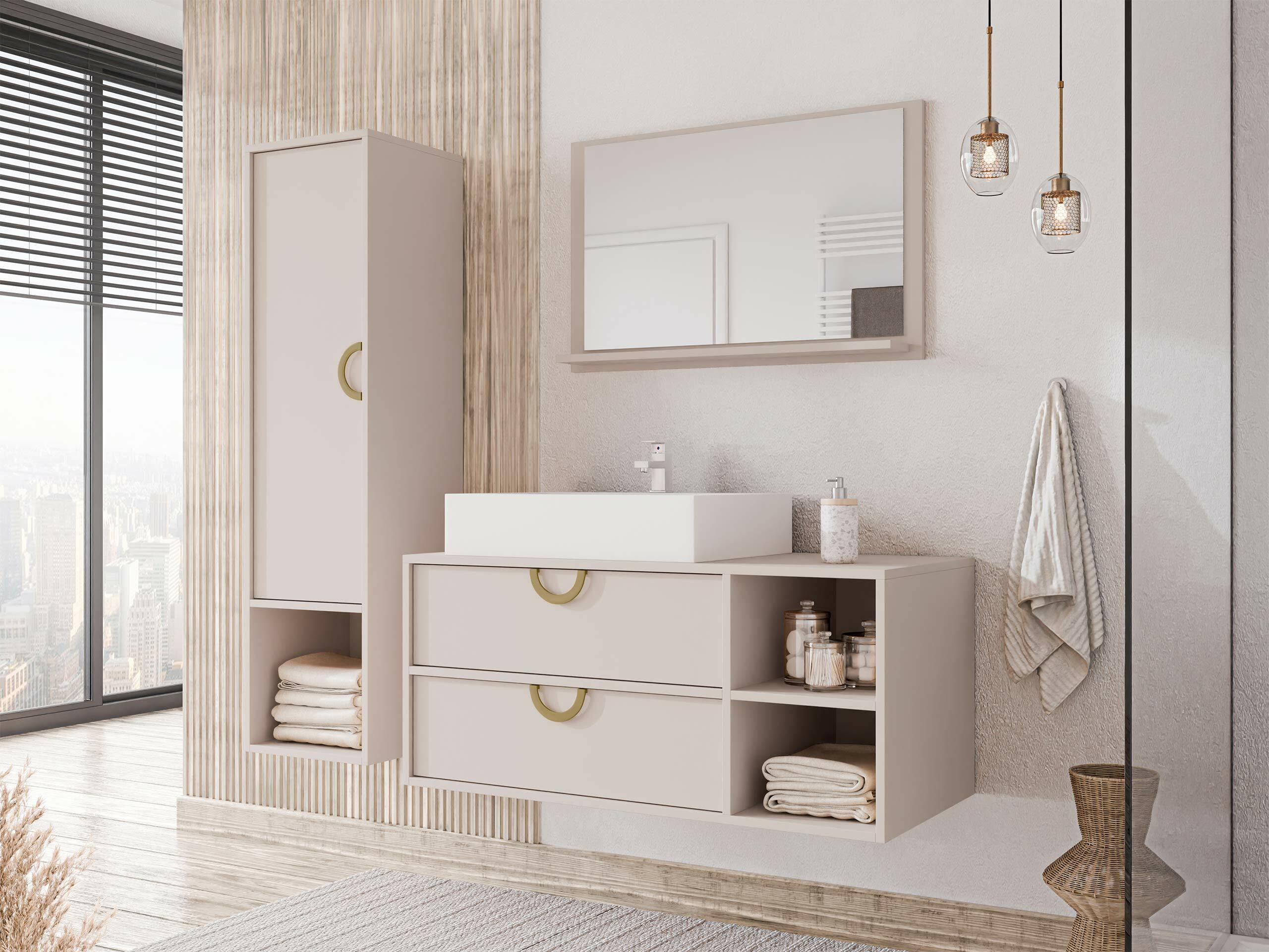 Bathroom mirror Sodalis (Cashmere)