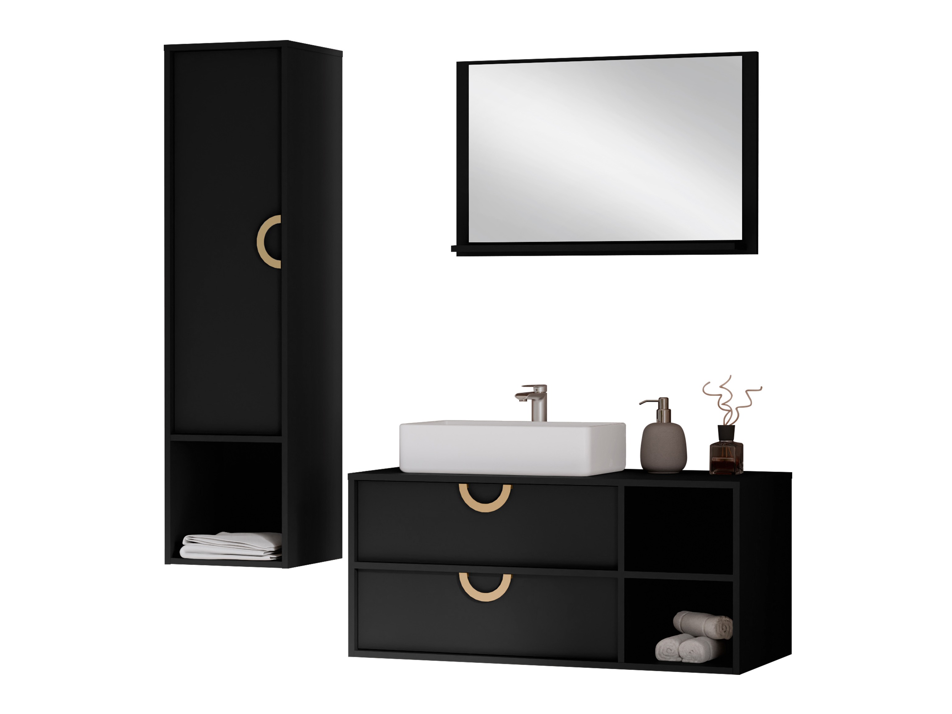 Bathroom set Sodalis (Black)