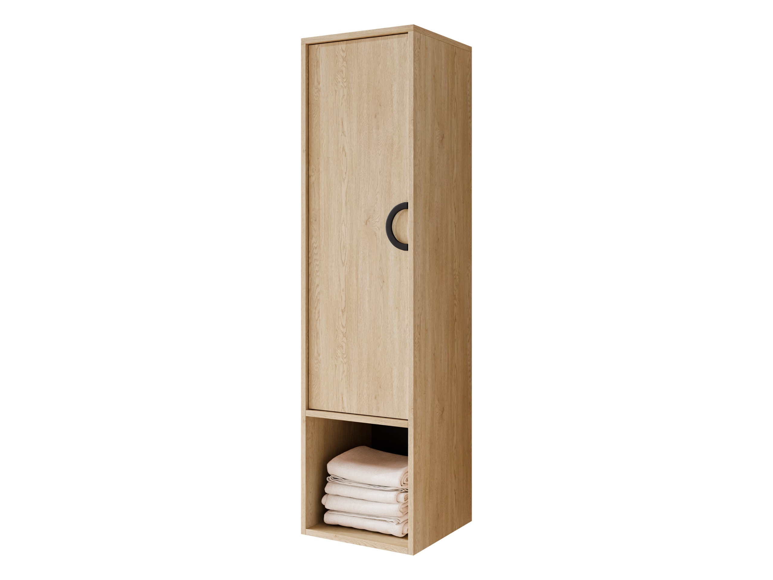 Wall-mounted bathroom cabinet Sodalis (Oak)