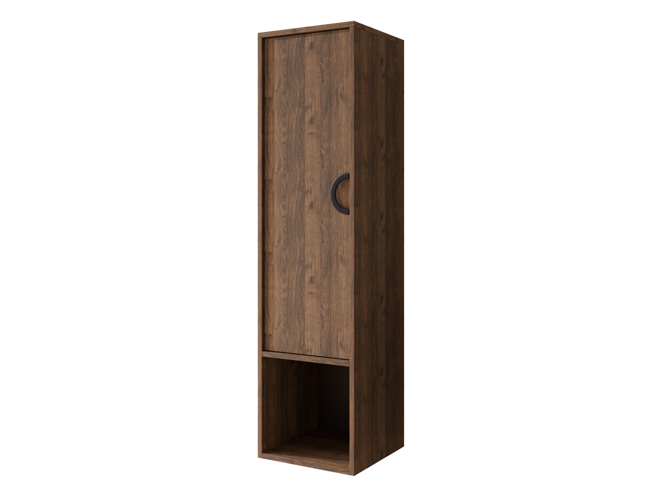 Wall-mounted bathroom cabinet Sodalis (Walnut)