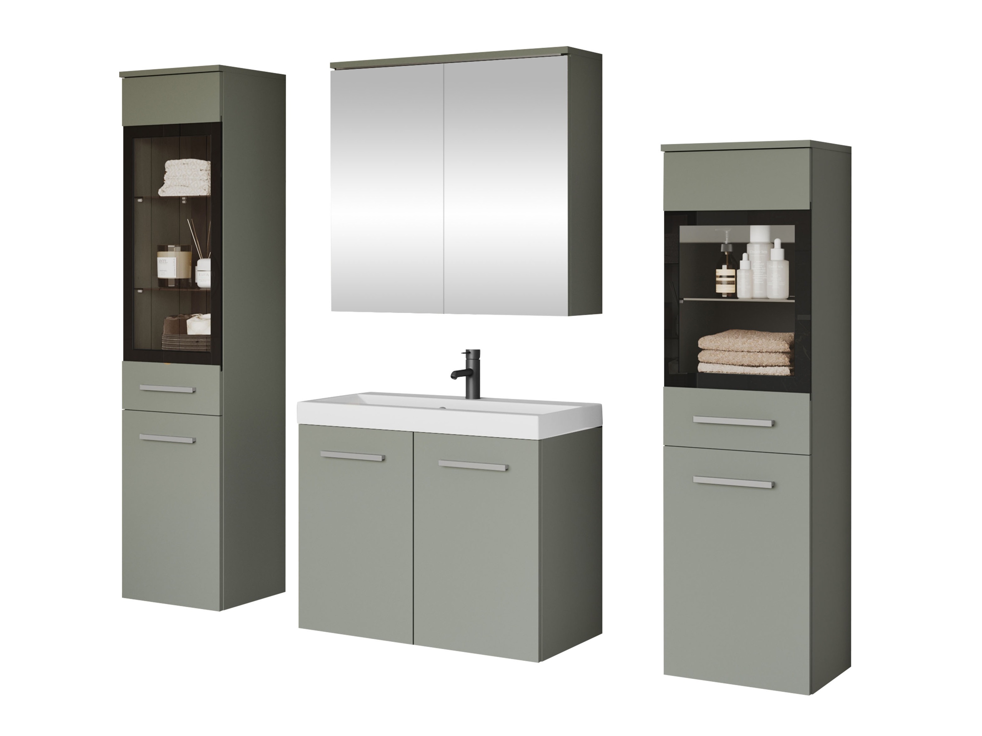 Bathroom set Scientia III (Dusty green)